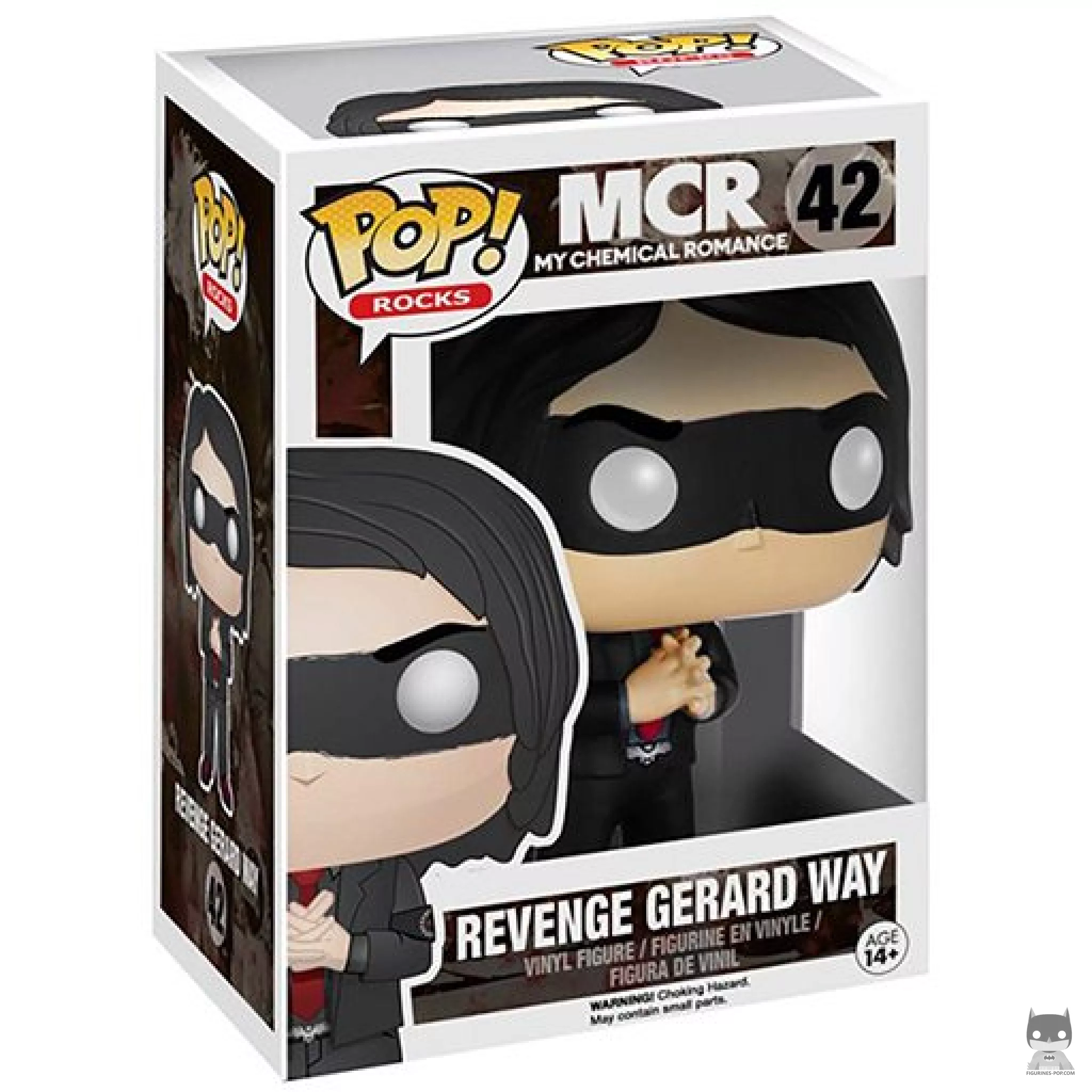 Figura Funko Pop! Gerard Way (Con máscara) en su caja