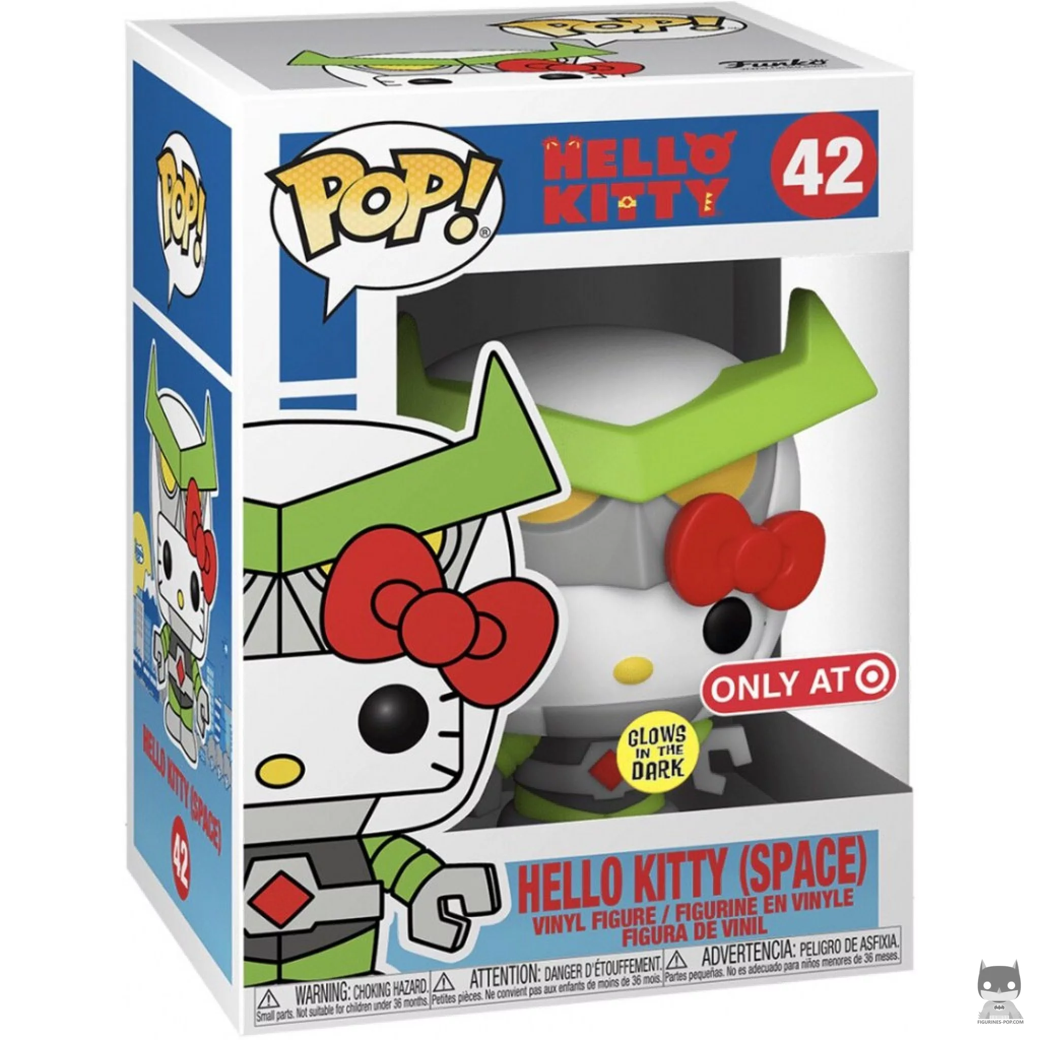 Figura Funko Pop! Hello Kitty Espacio (Brilla en la oscuridad) en su caja