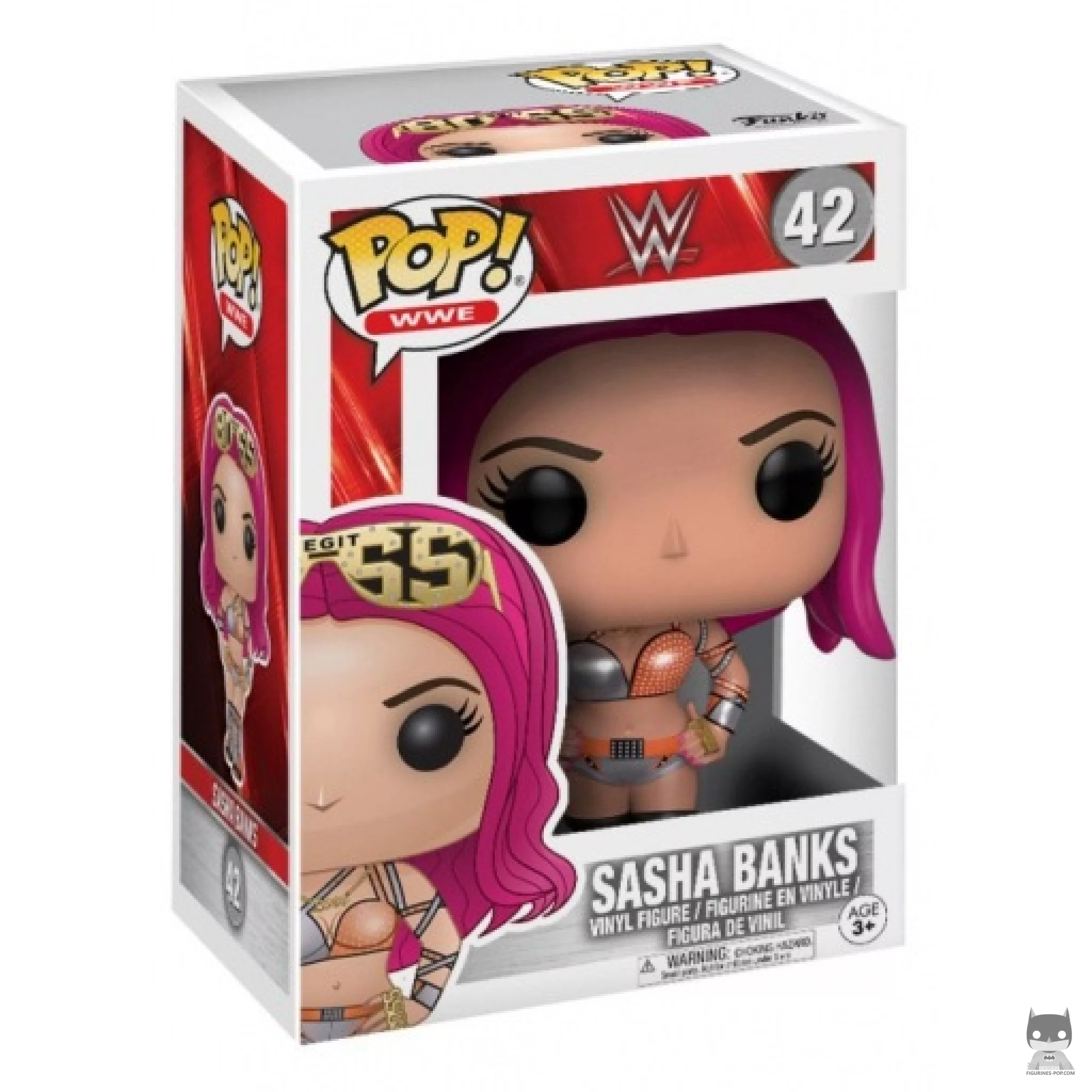 Figura Funko Pop! Sasha Banks en su caja
