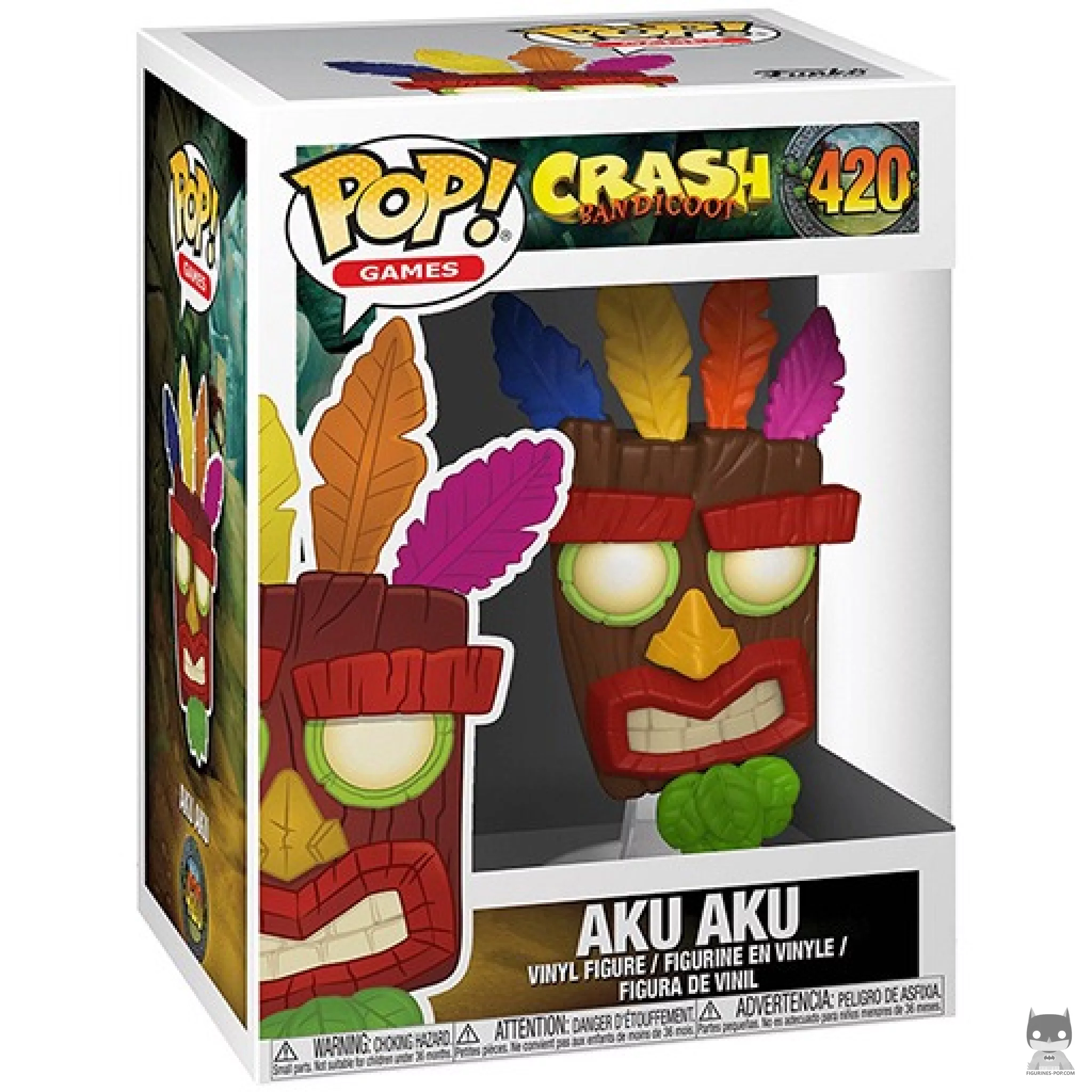 Figura Funko Pop! Aku Aku en su caja