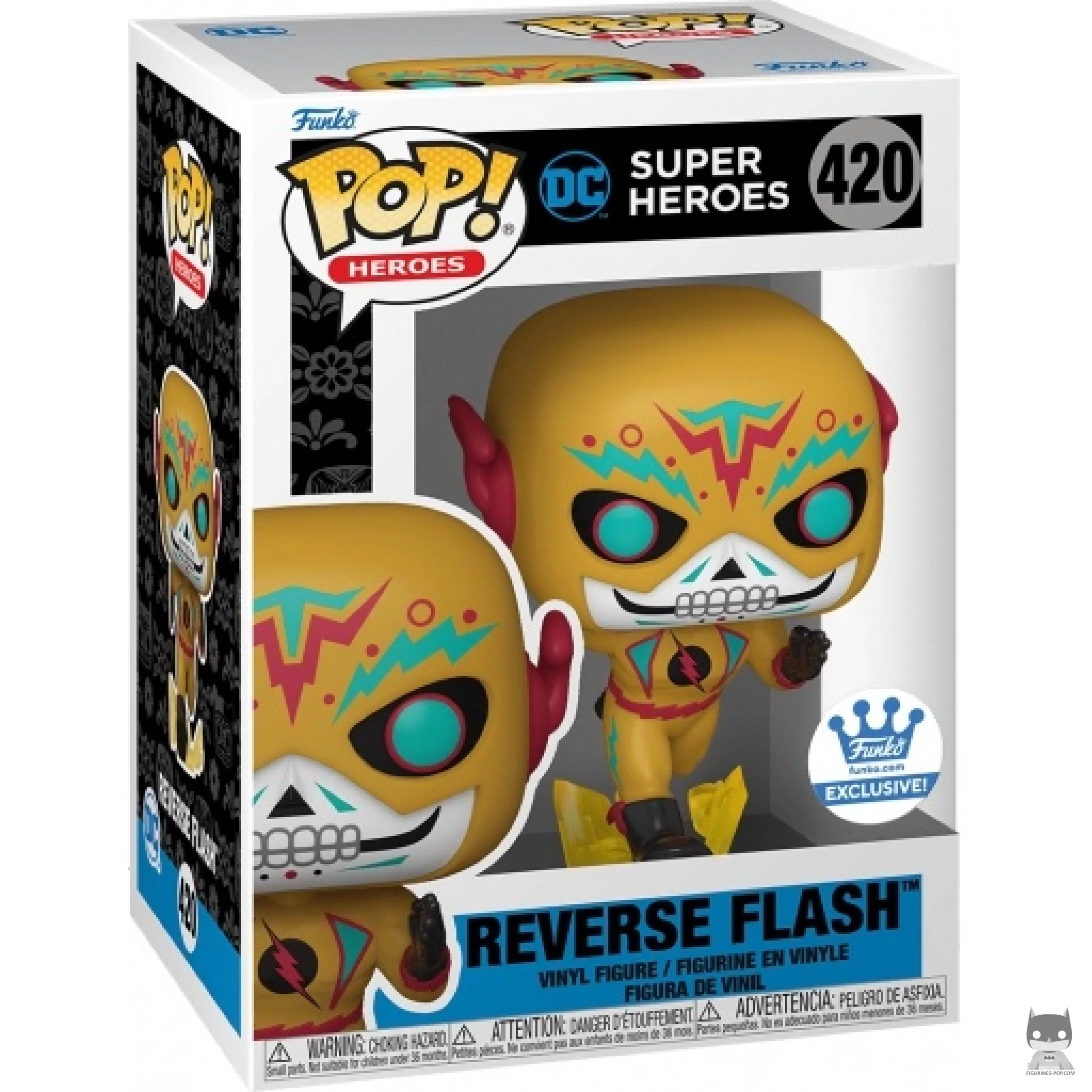 Figura Funko Pop! Flash Reverso (Día de los DC) en su caja