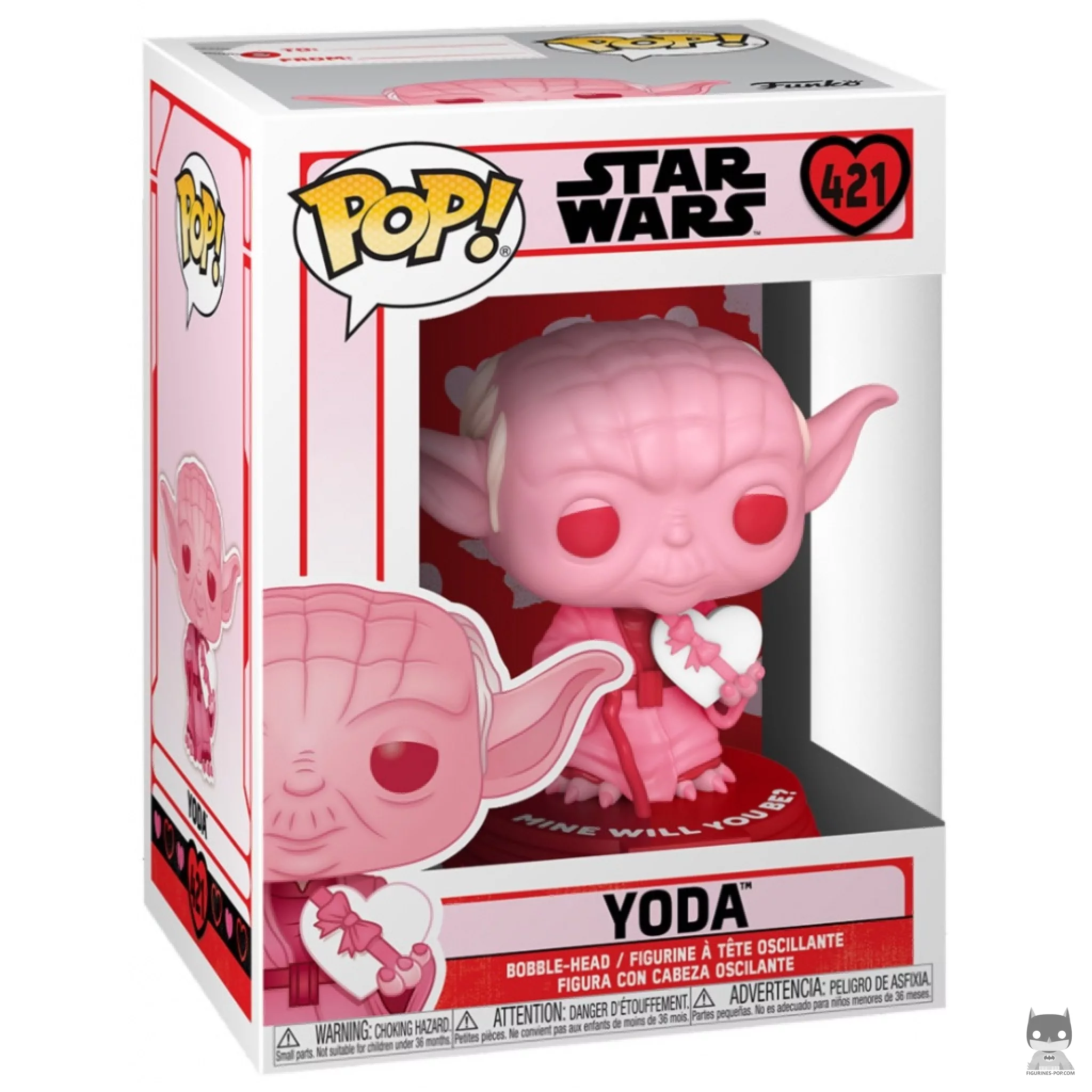 Figura Funko Pop! Yoda (Rosa) en su caja