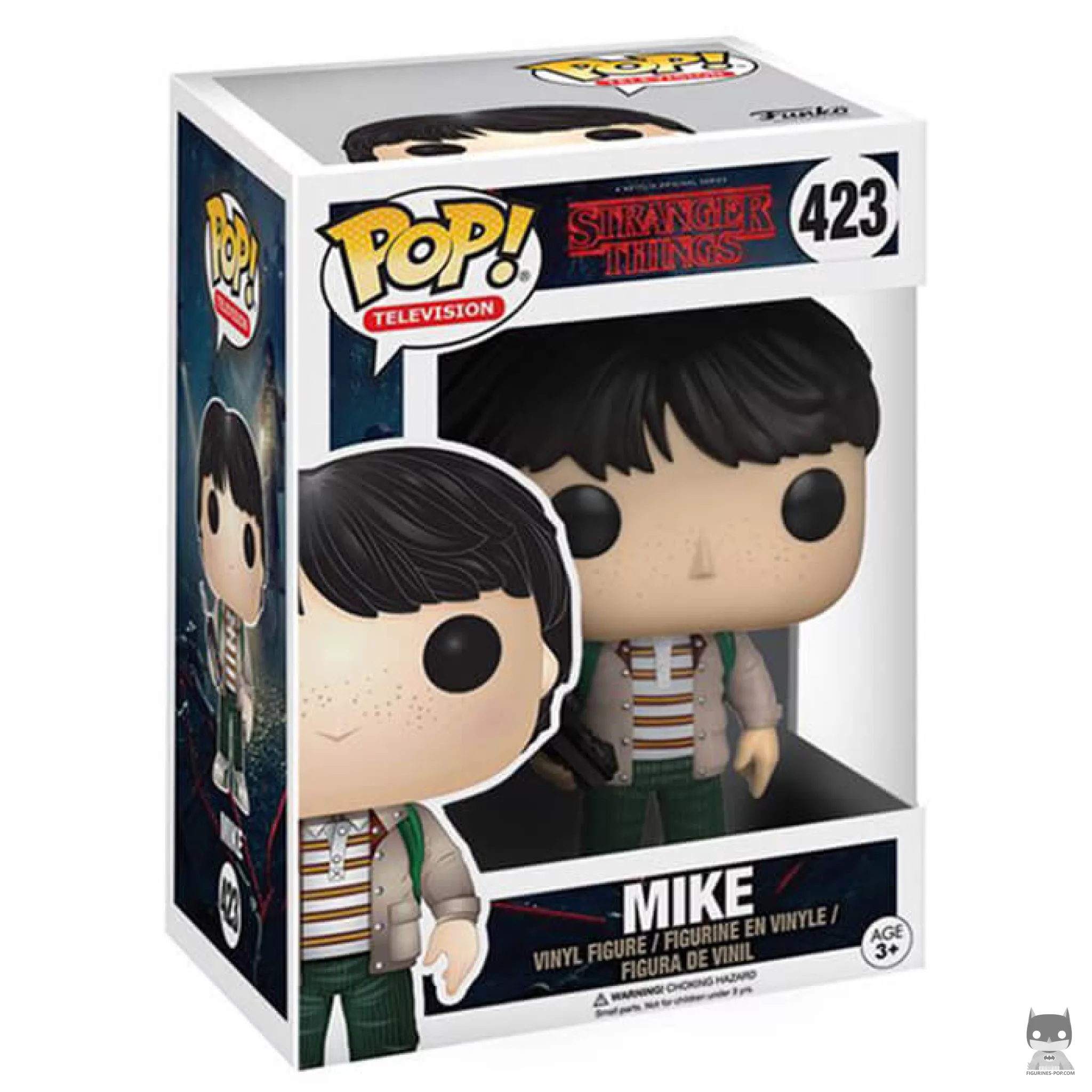 Figura Funko Pop! Mike Wheeler con walkie-talkie en su caja