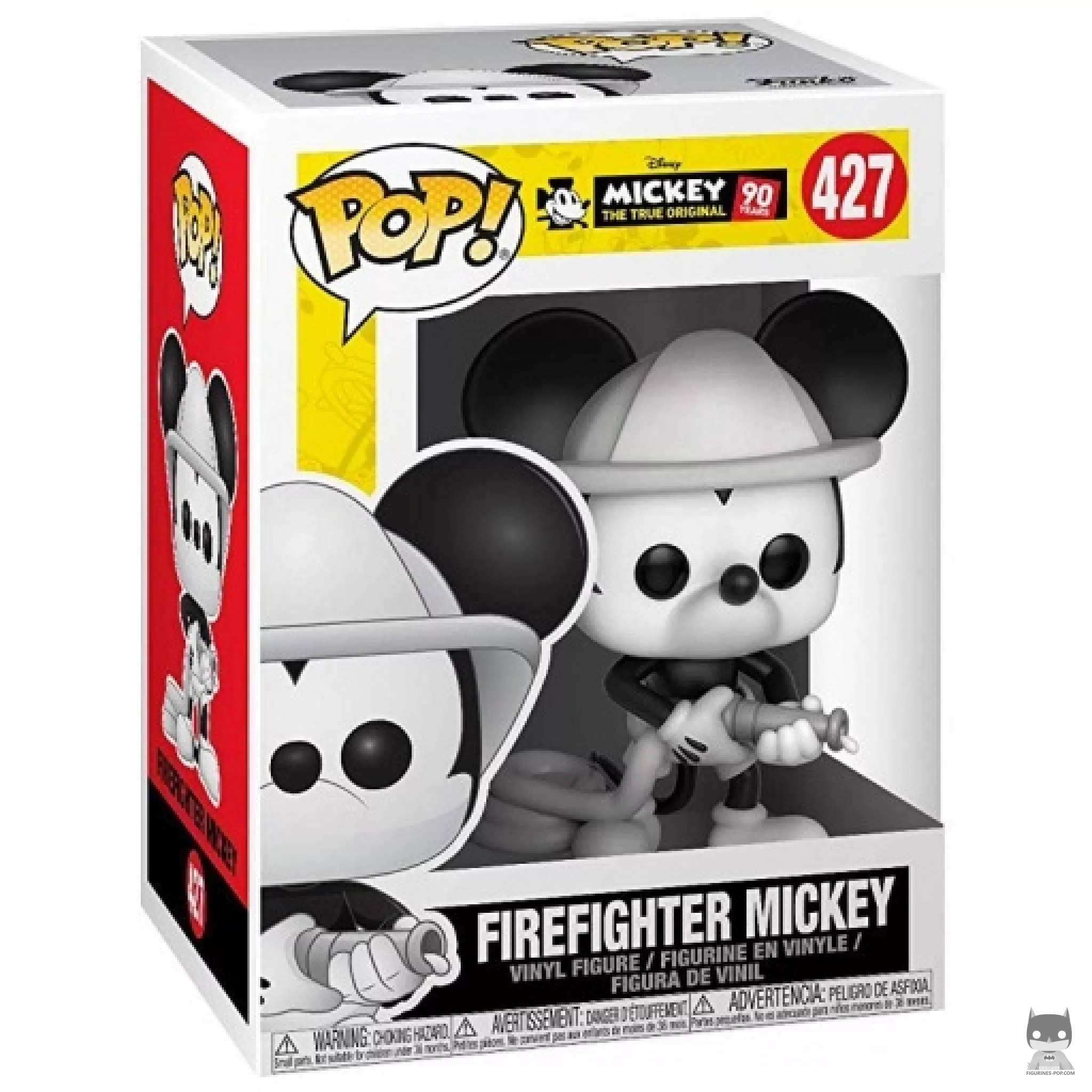Figura Funko Pop! Mickey Mouse bombero en su caja