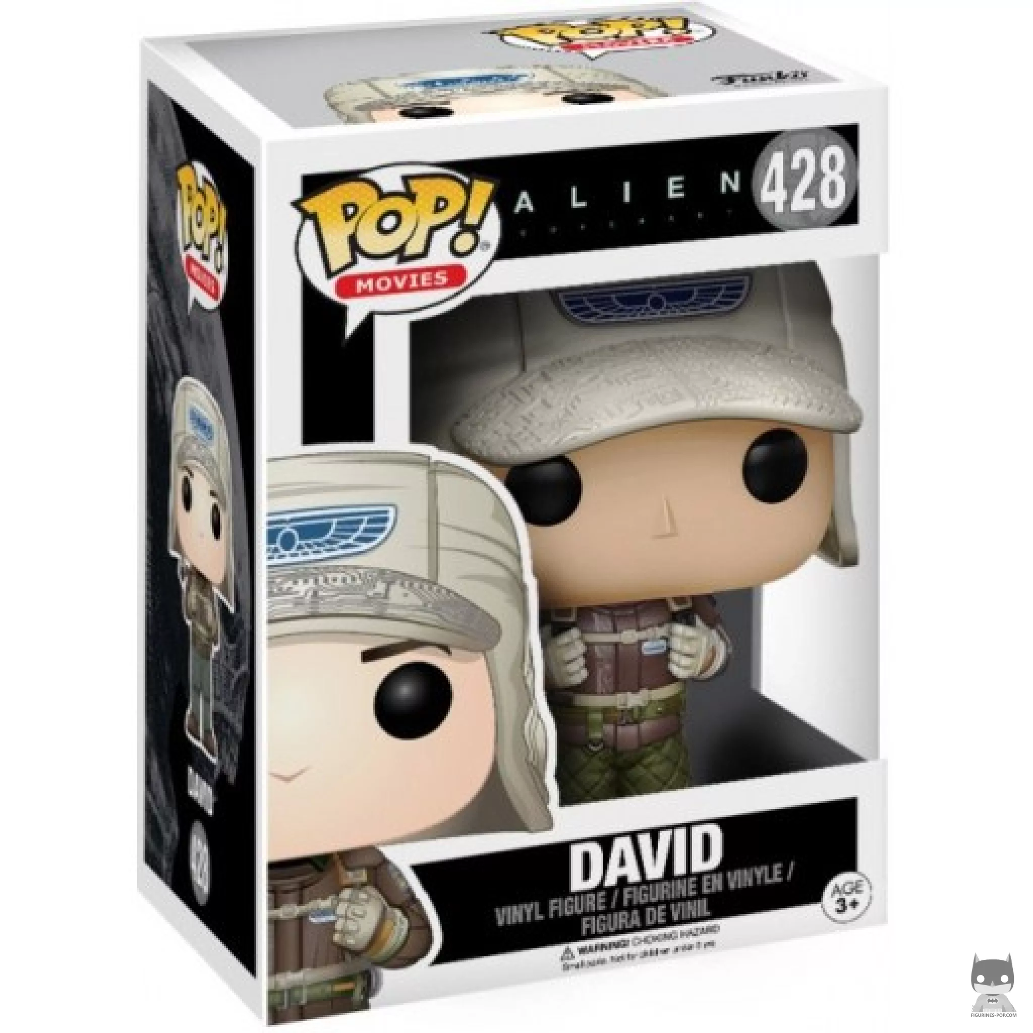Figura Funko Pop! David en su caja