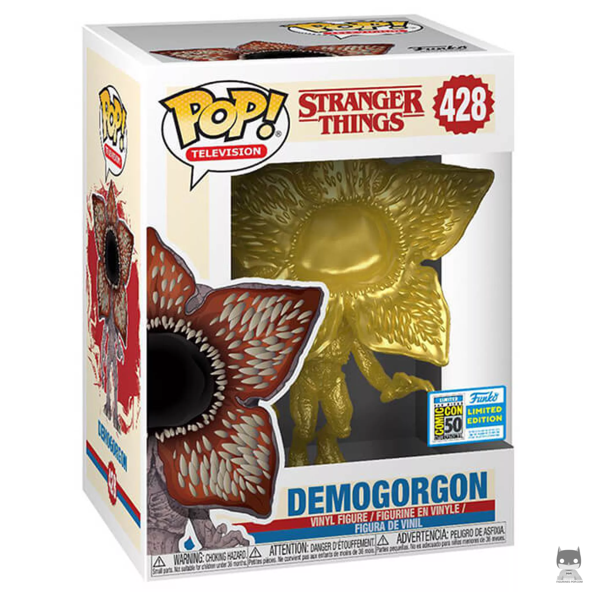 Figura Funko Pop! Demogorgon (Dorado) en su caja