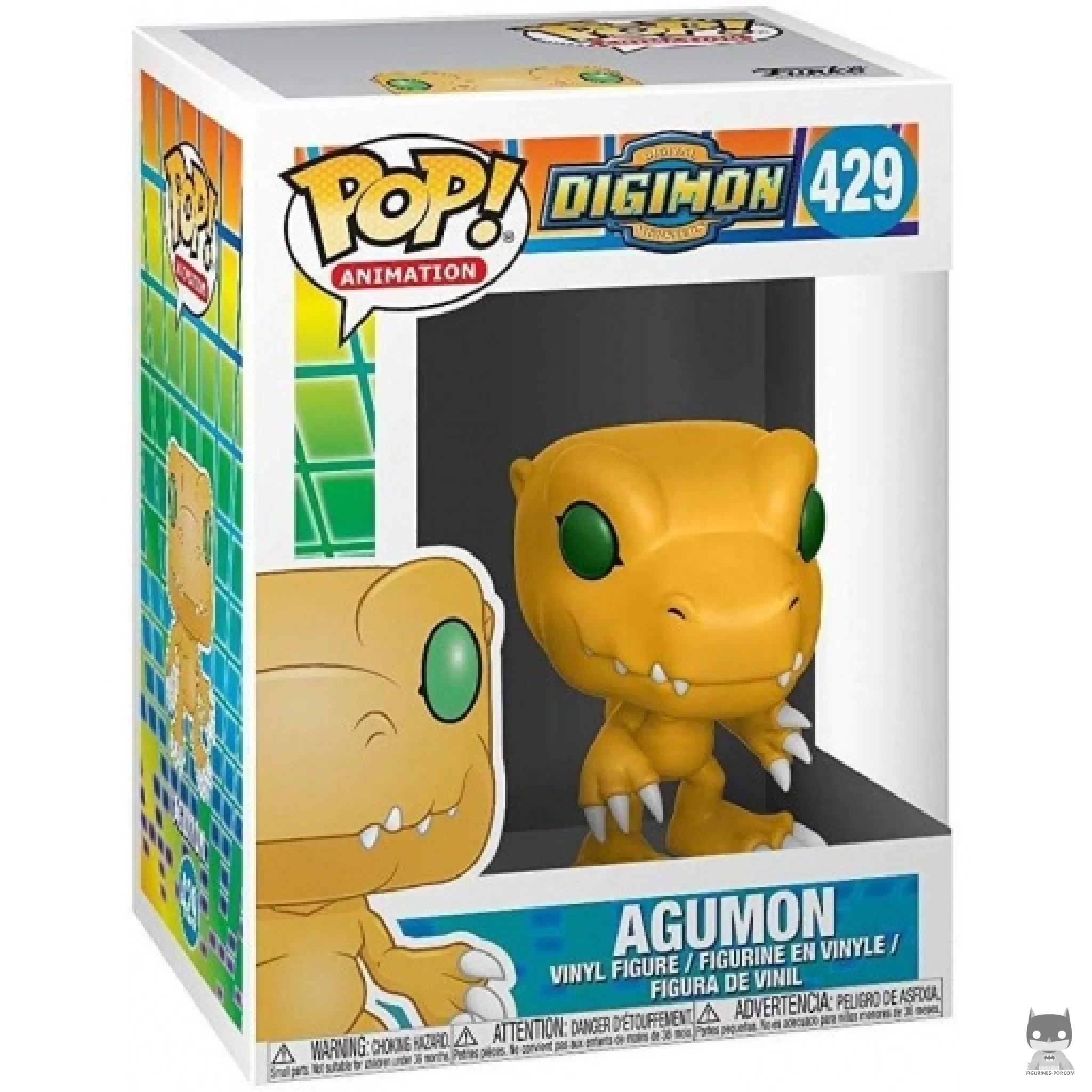 Figura Funko Pop! Agumon en su caja