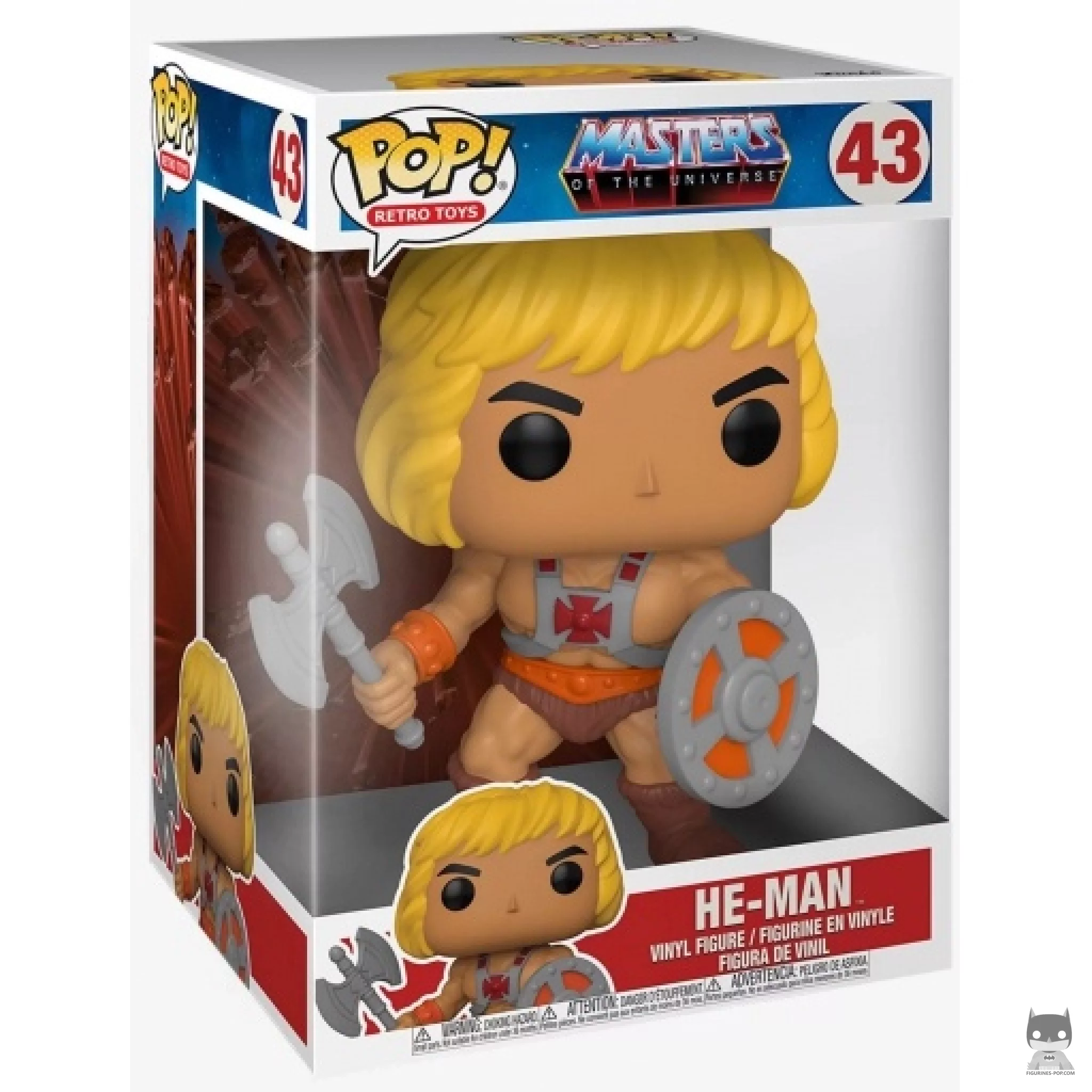 Figura Funko Pop! He-Man (Supersized) en su caja