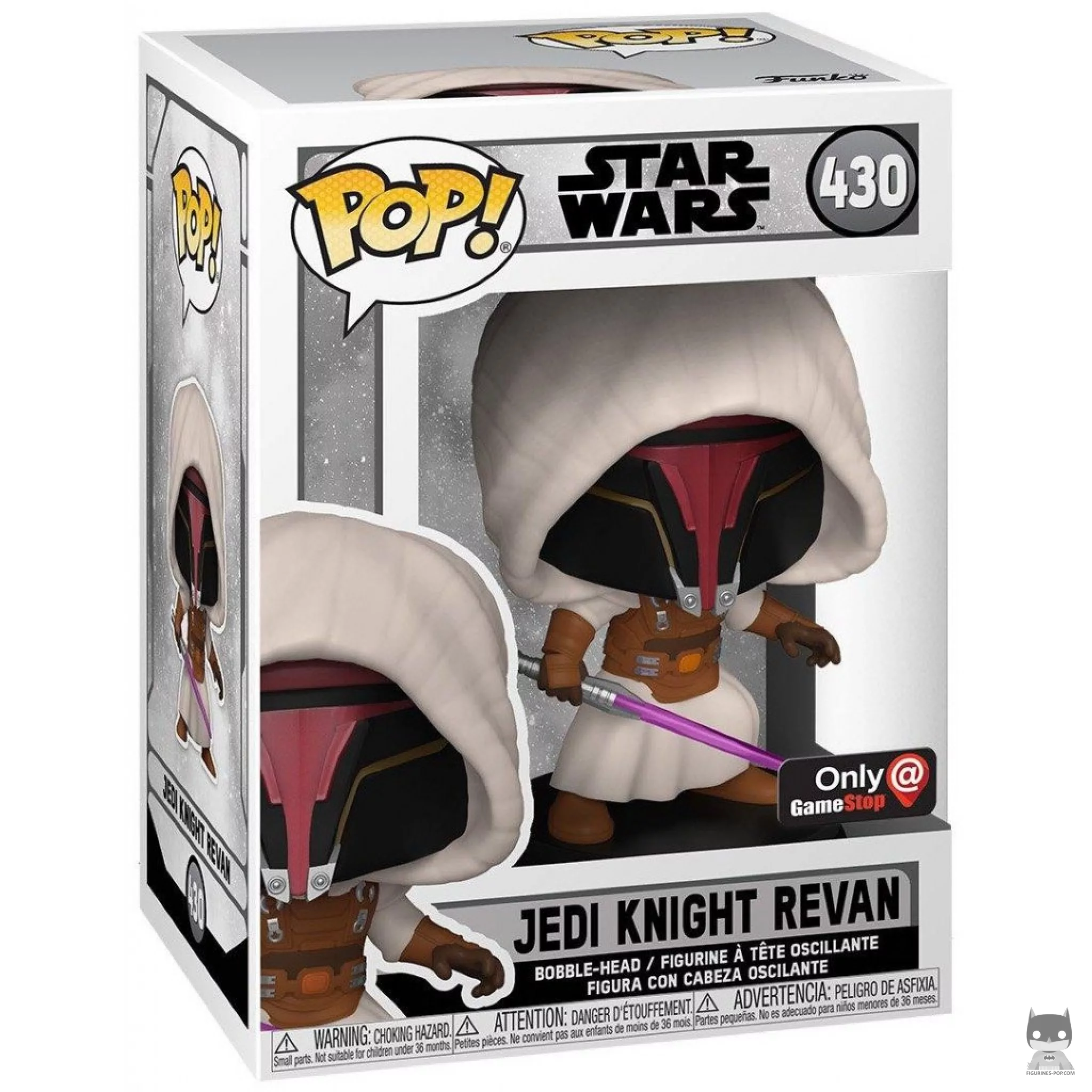 Figura Funko Pop! Revan caballero Jedi en su caja