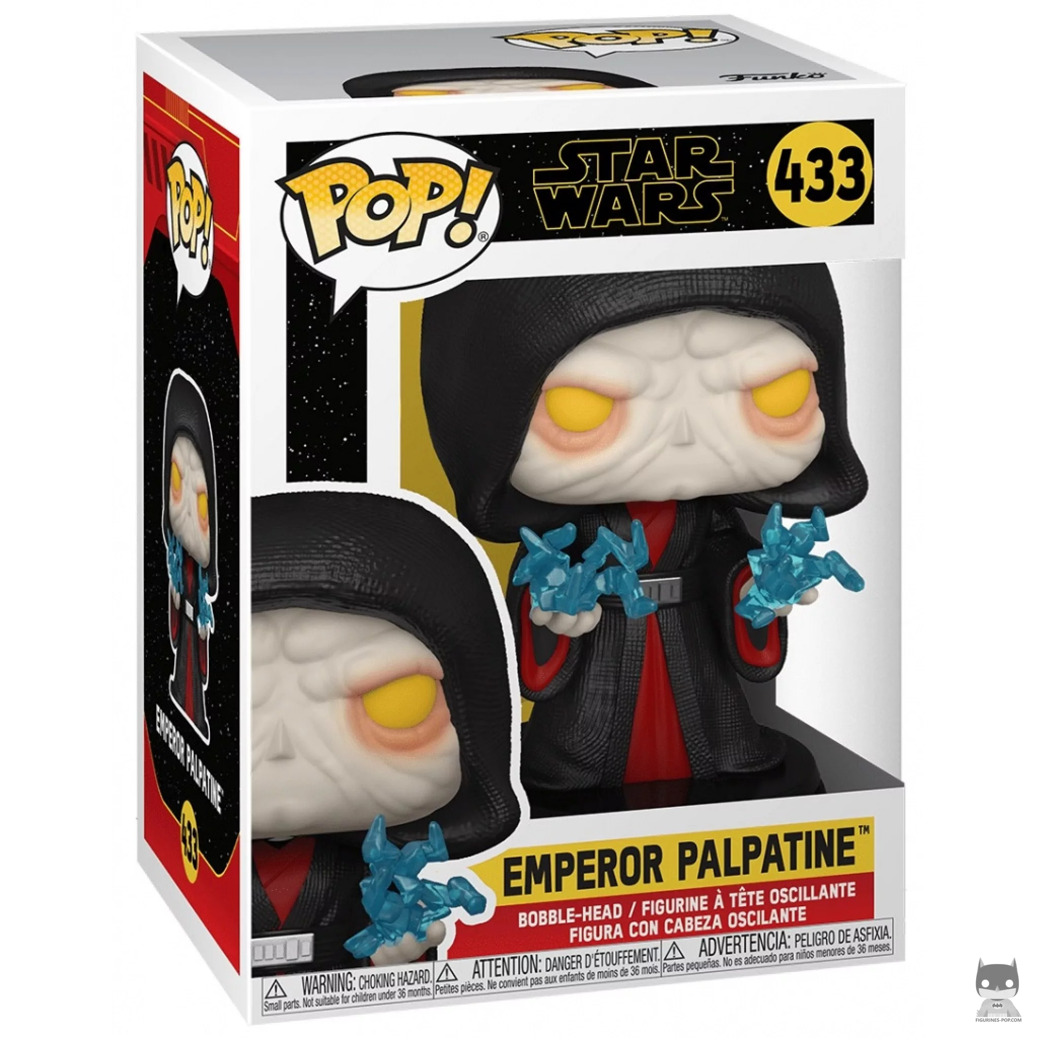 Figura Funko Pop! Emperador Palpatine en su caja