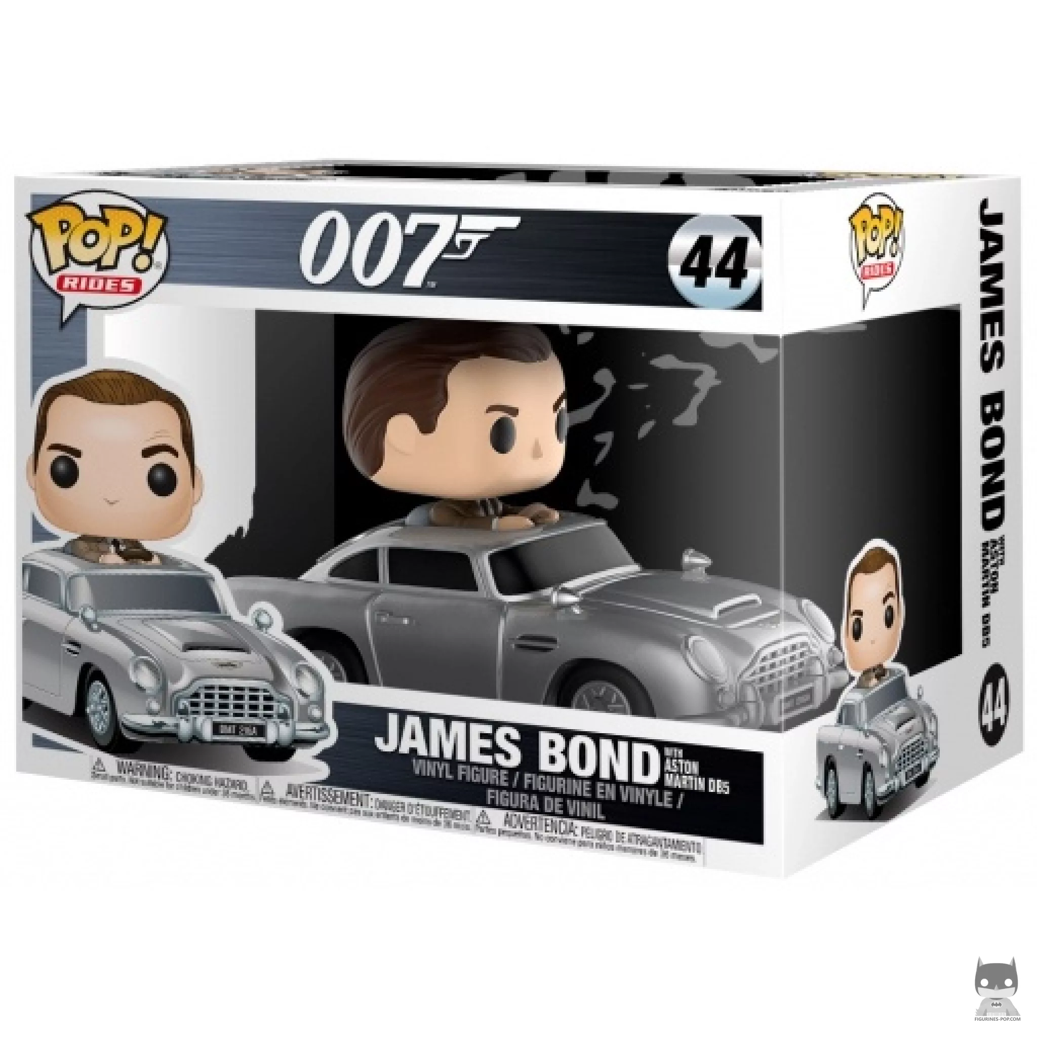 Figura Funko Pop! James Bond con el Aston Martin DB5 en su caja