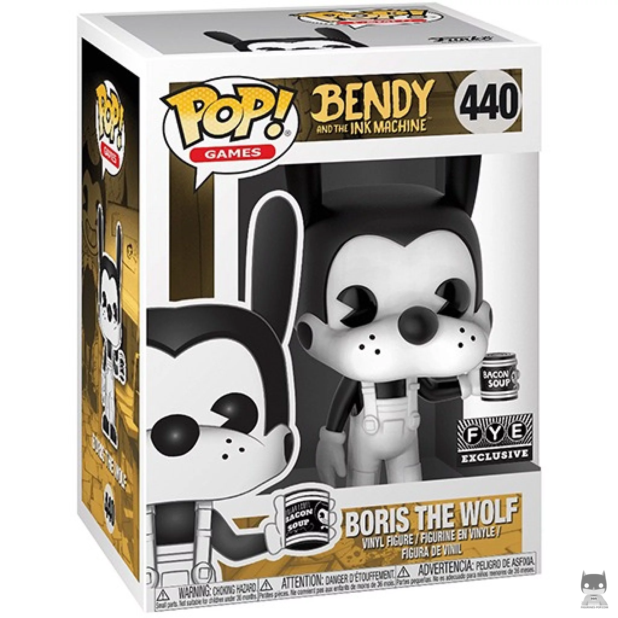 Figura Funko Pop! Boris el Lobo con lata de sopa en su caja