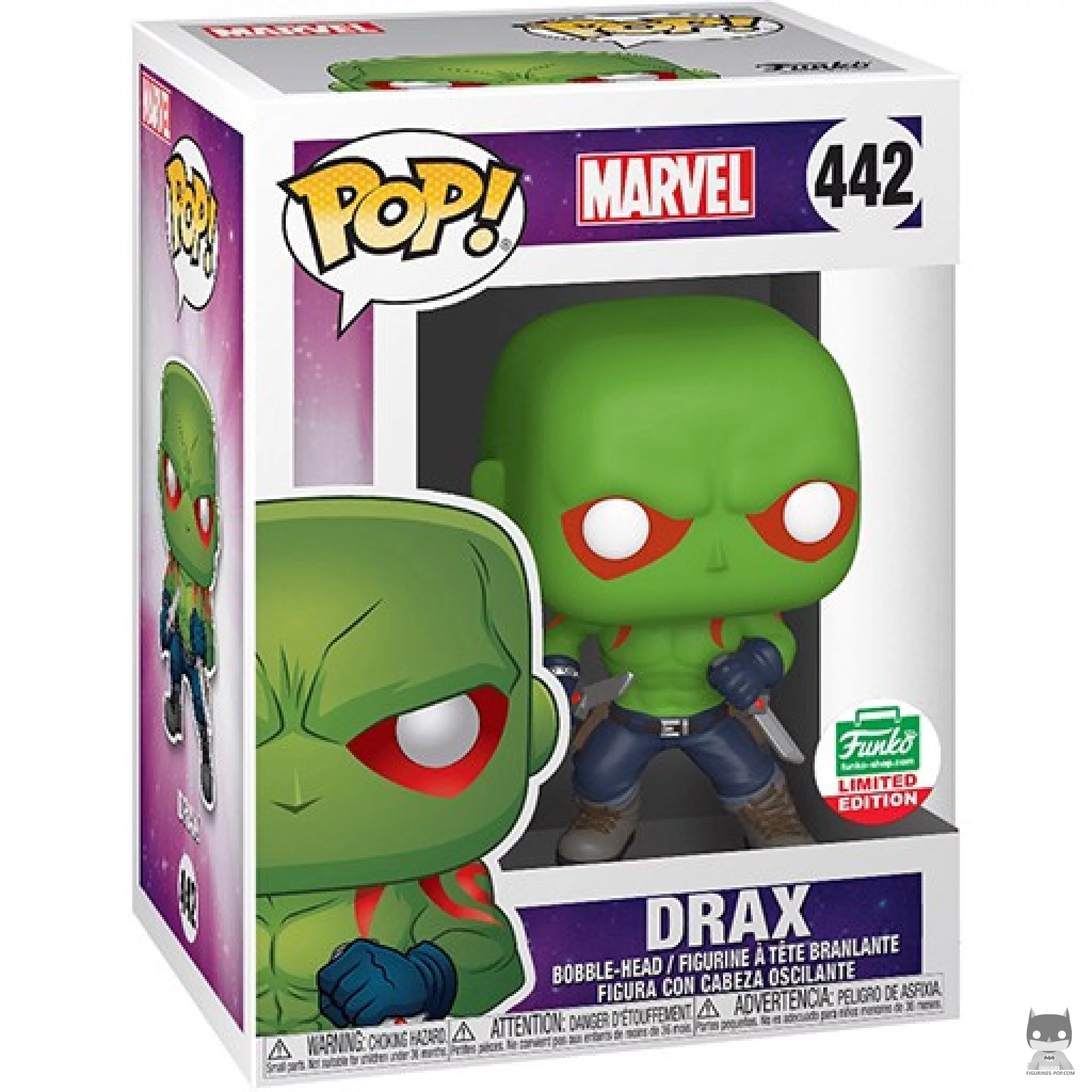 Figura Funko Pop! Drax en su caja