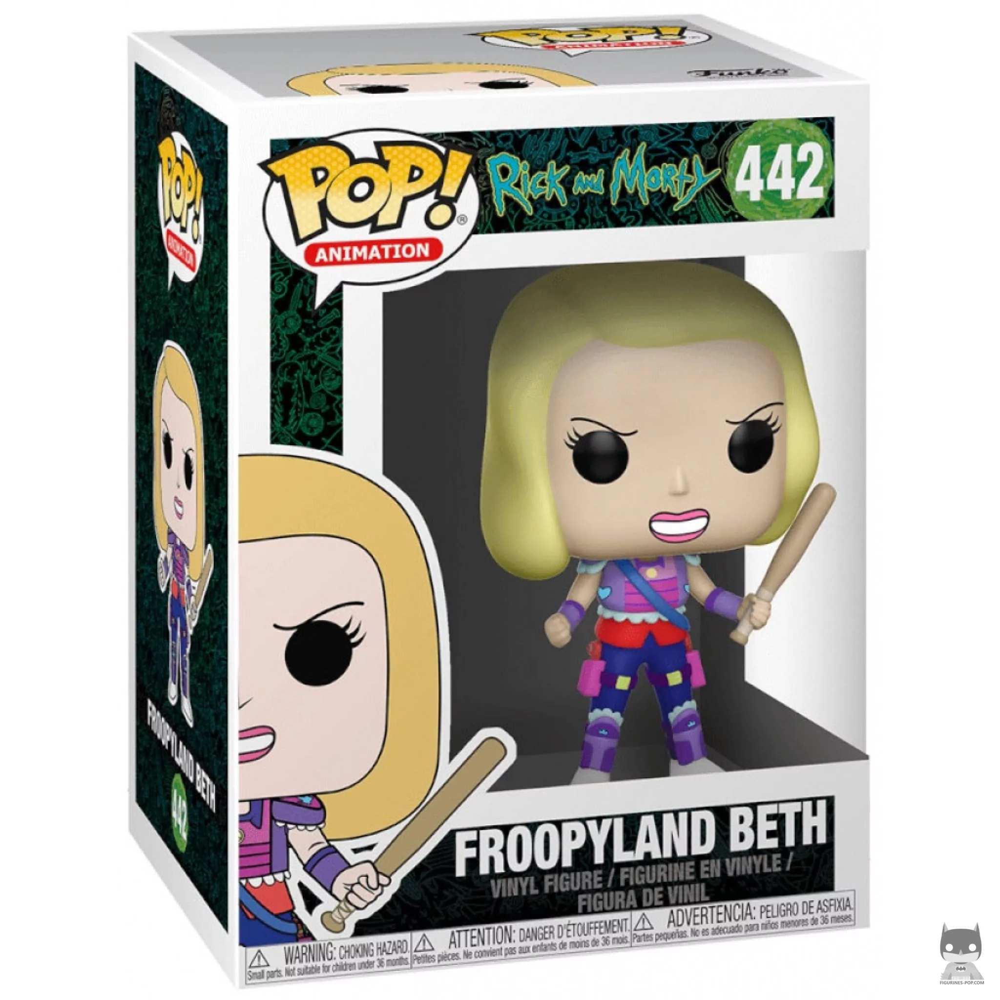 Figura Funko Pop! Beth en Froopyland en su caja