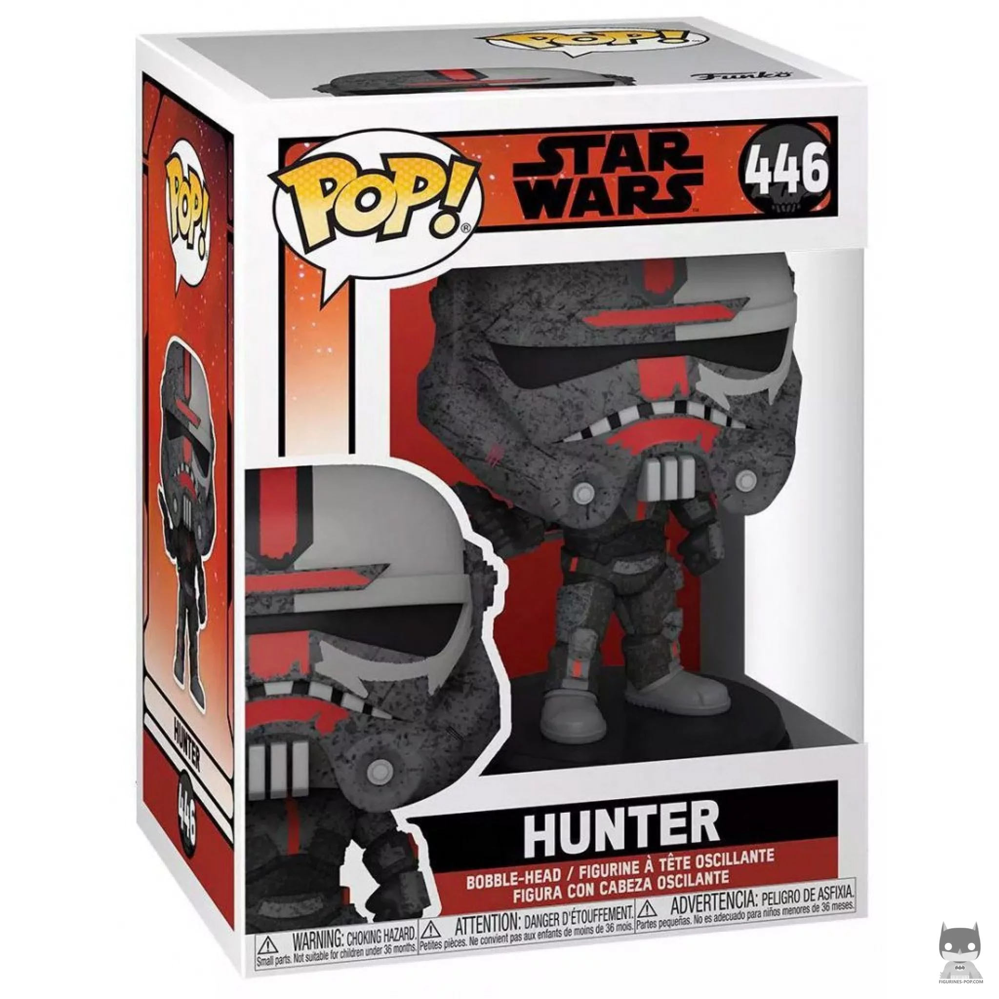 Figura Funko Pop! Hunter en su caja