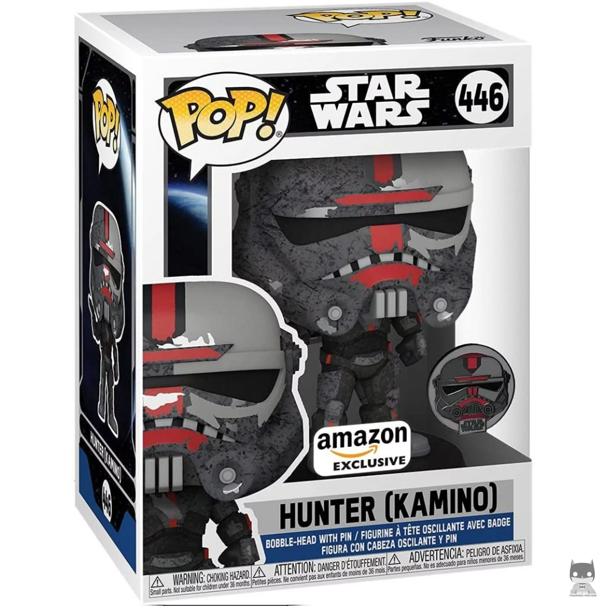 Figura Funko Pop! Hunter (Kamino) en su caja