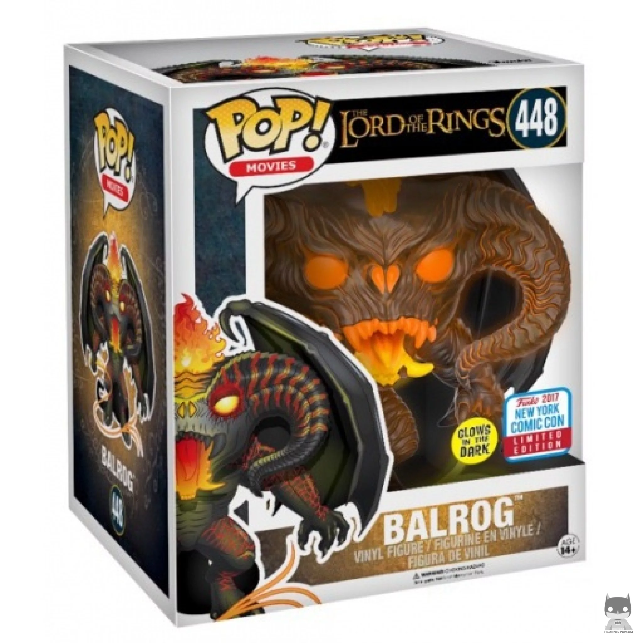 Figura Funko Pop! Balrog (Brilla en la oscuridad & Supersized) en su caja