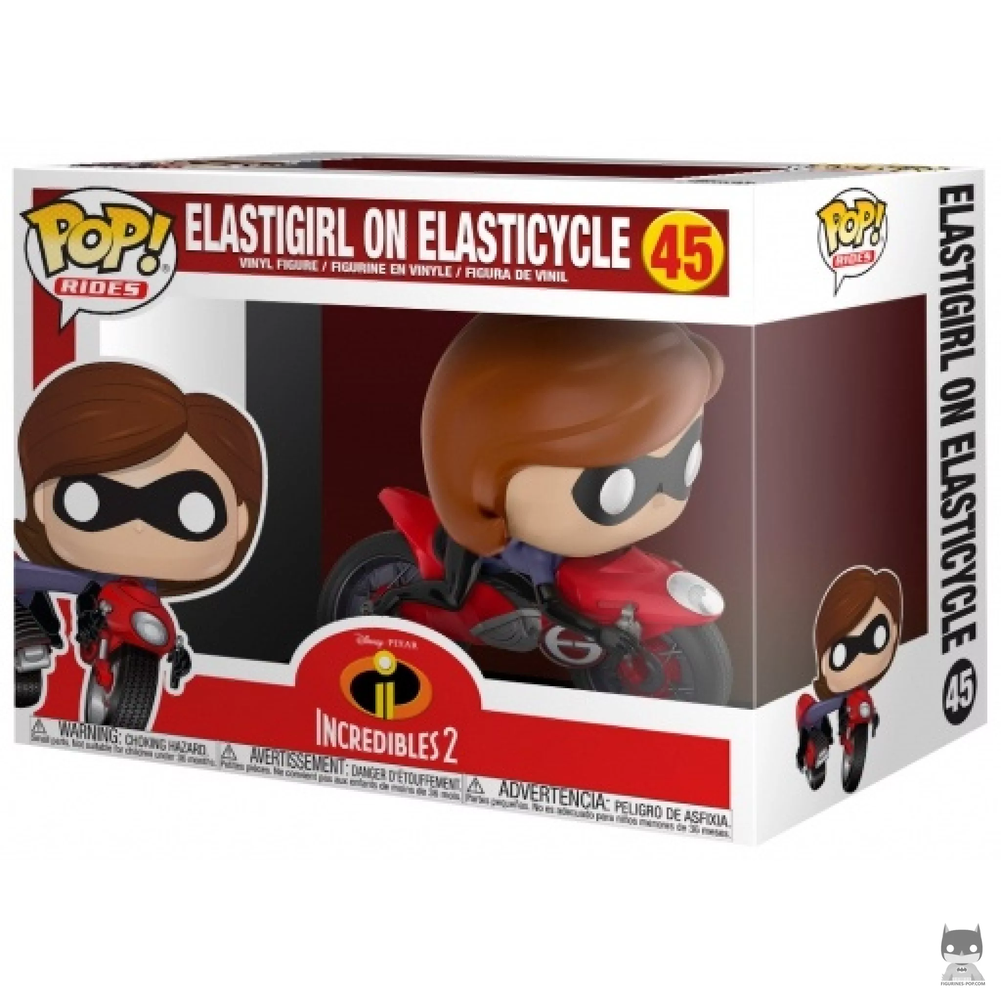 Figura Funko Pop! Elastigirl en la Elasticiclo en su caja
