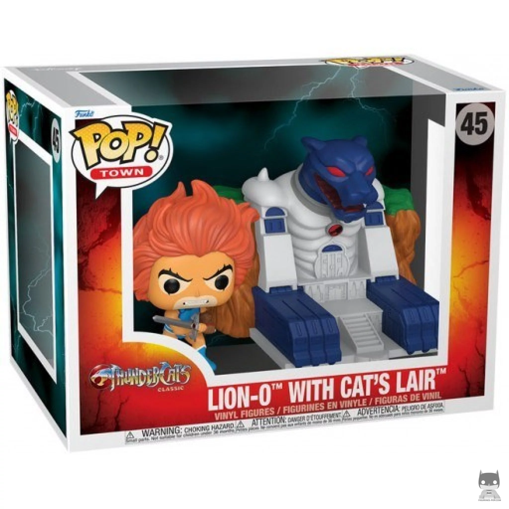 Figura Funko Pop! Leono con la Guarida Felina en su caja