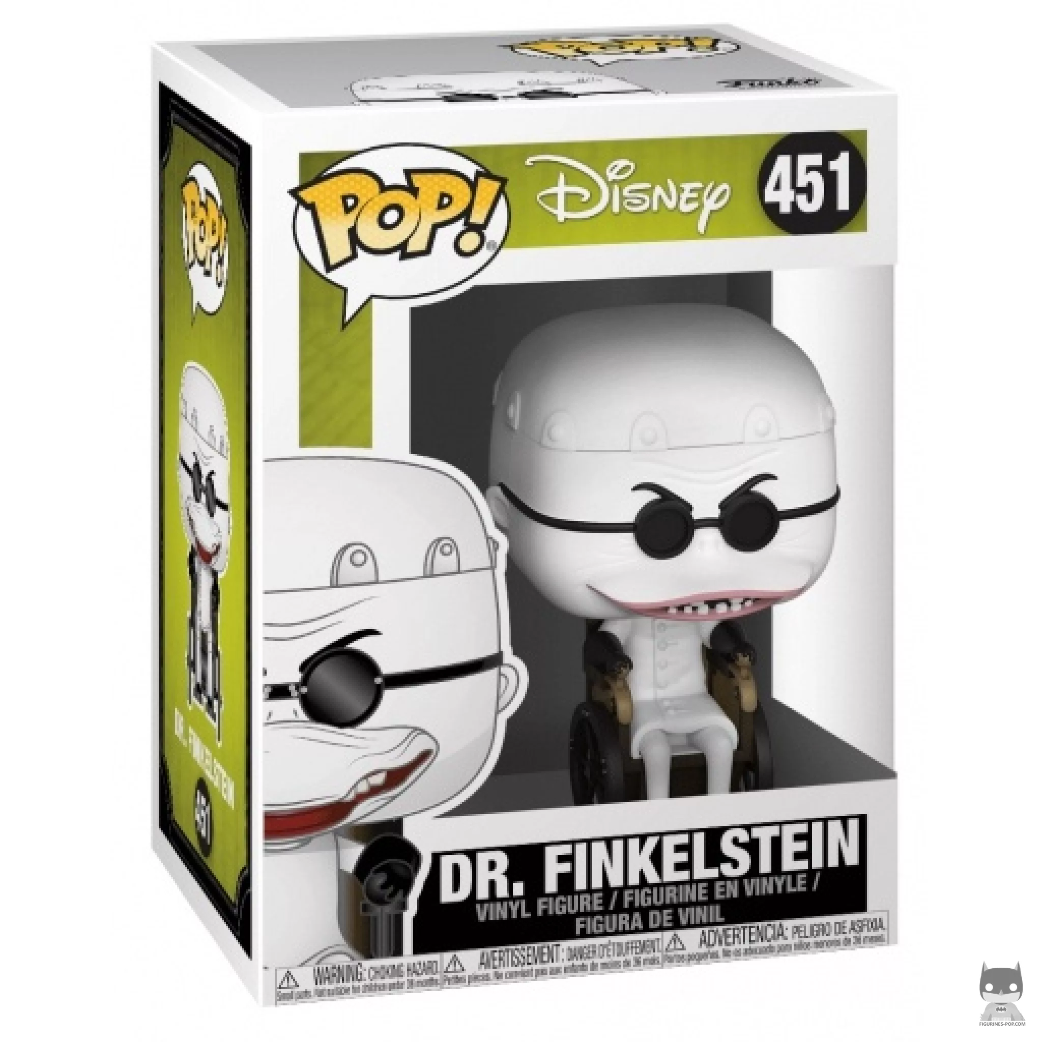 Figura Funko Pop! Dr. Finkelstein en su caja