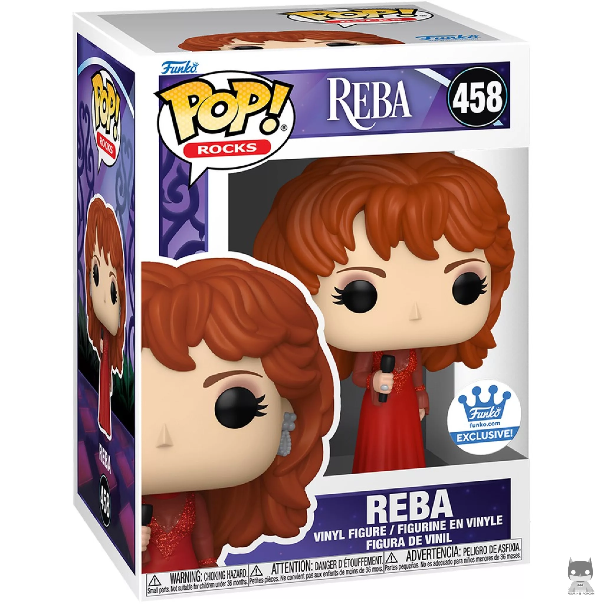 Figura Funko Pop! Reba McEntire (Premios CMA 1993) en su caja