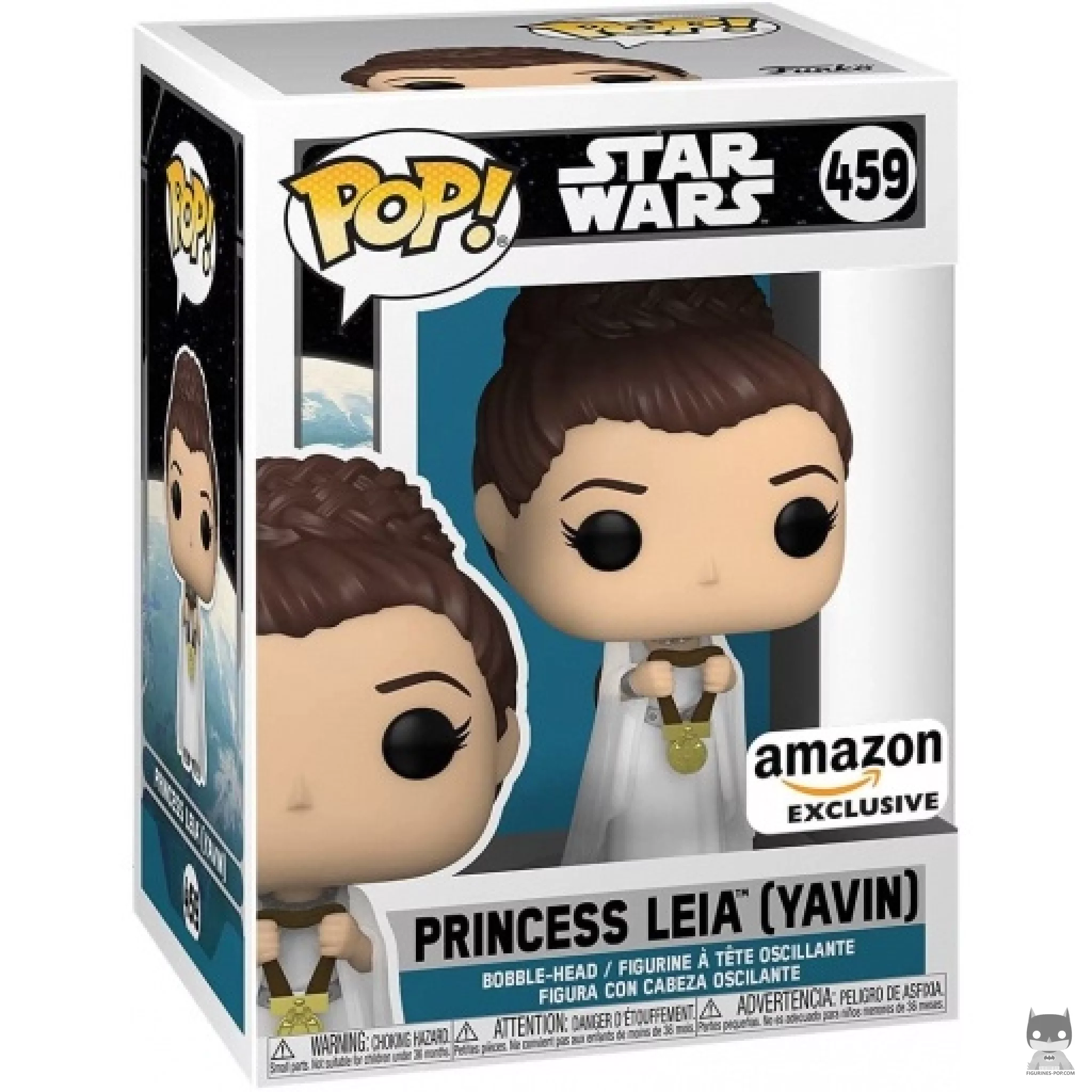 Figura Funko Pop! Princesa Leia (Yavin) en su caja