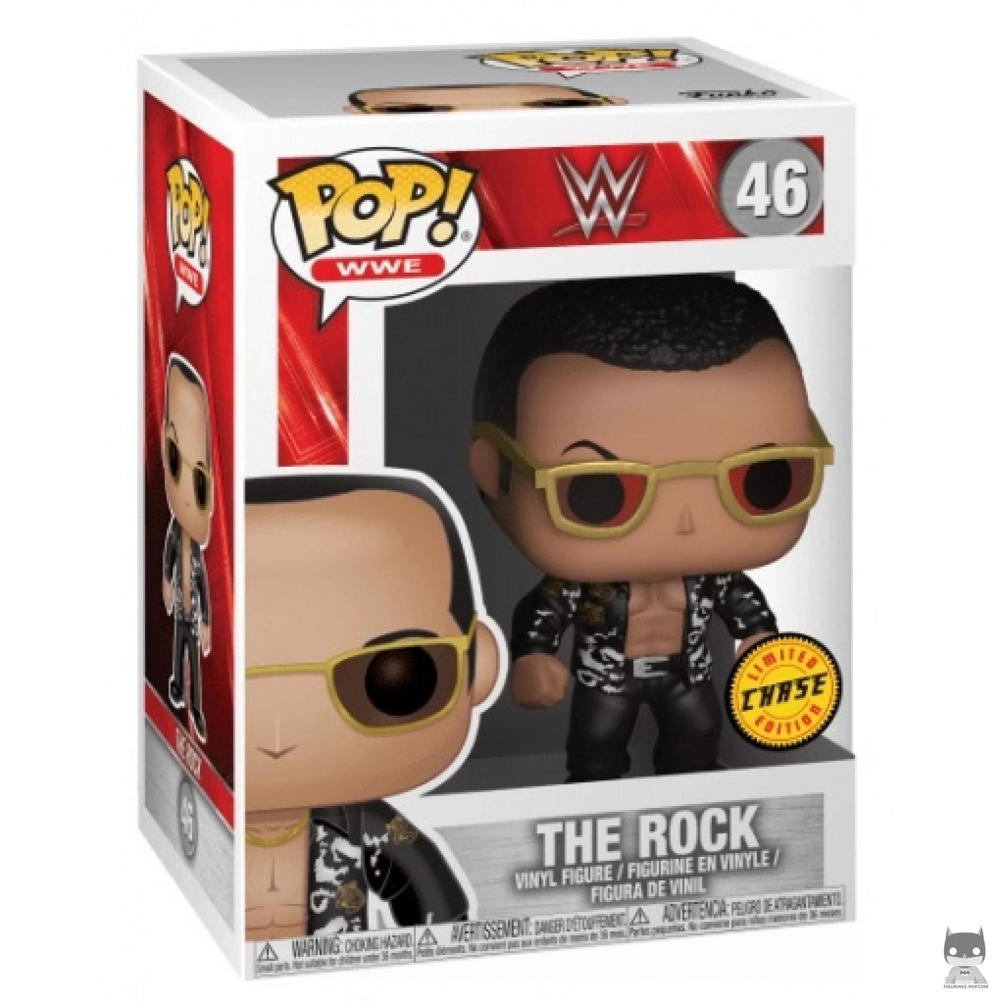 Figura Funko Pop! Dwayne "The Rock" Johnson (Chase) en su caja