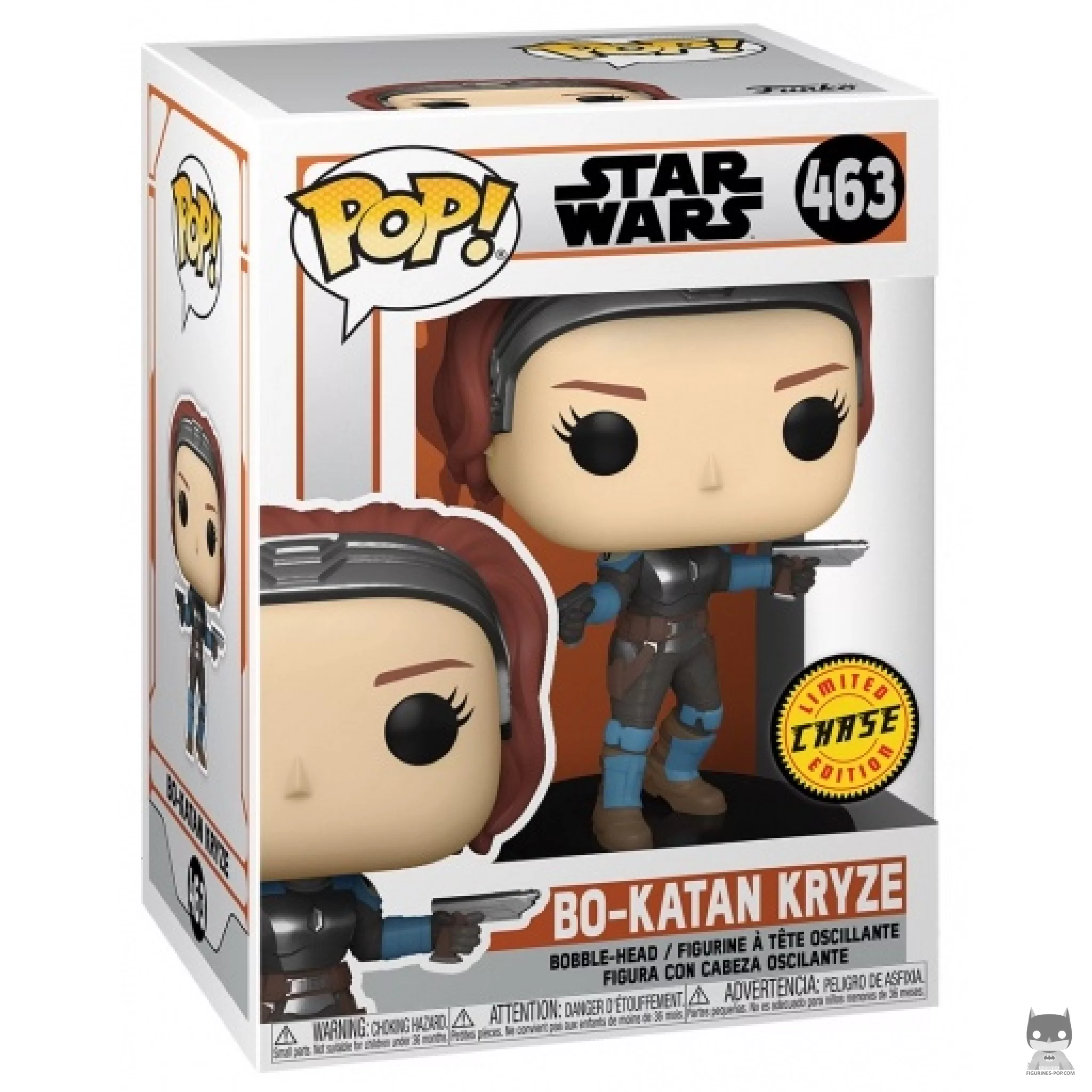 Figura Funko Pop! Bo-Katan Kryze en su caja