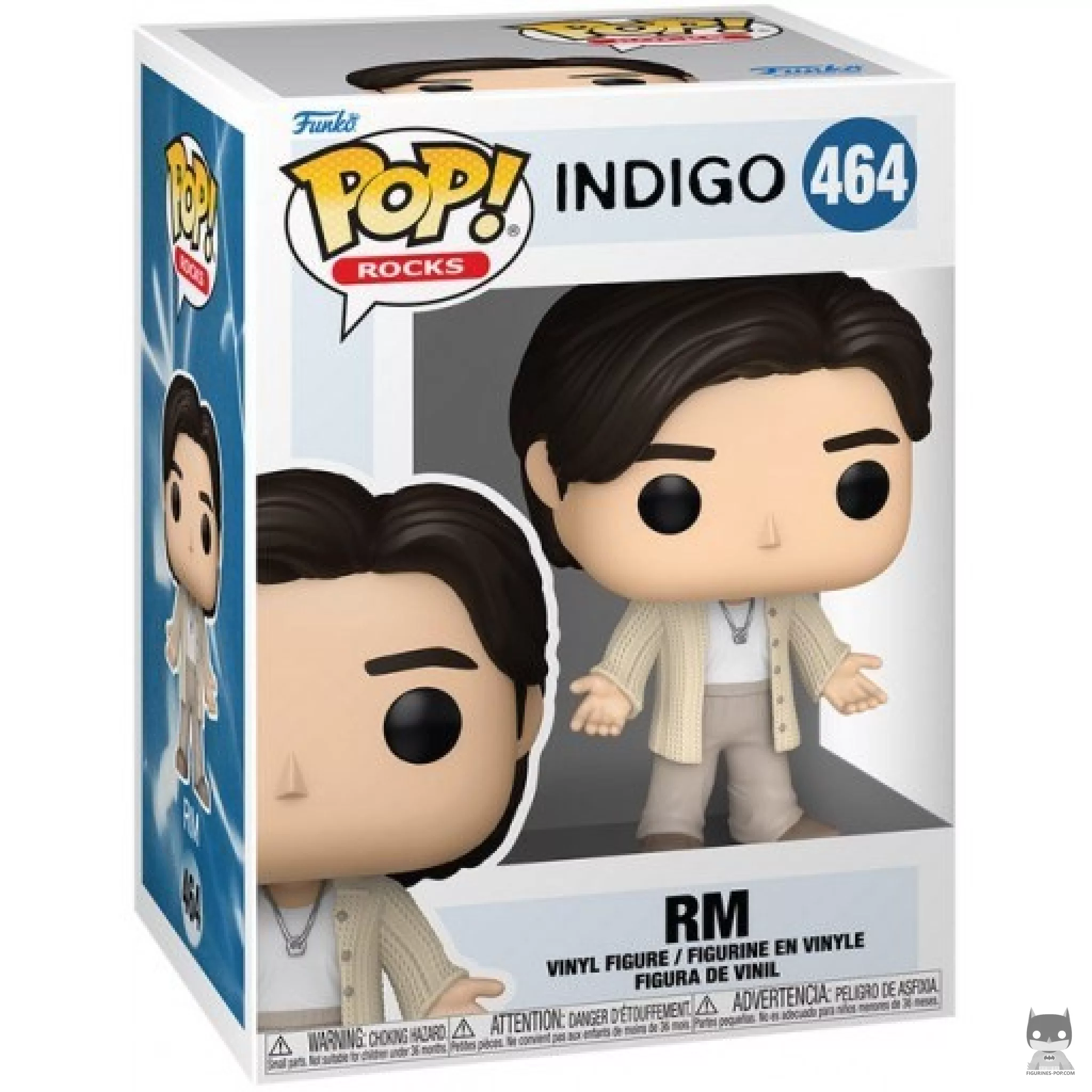 Figura Funko Pop! RM (Indigo) en su caja