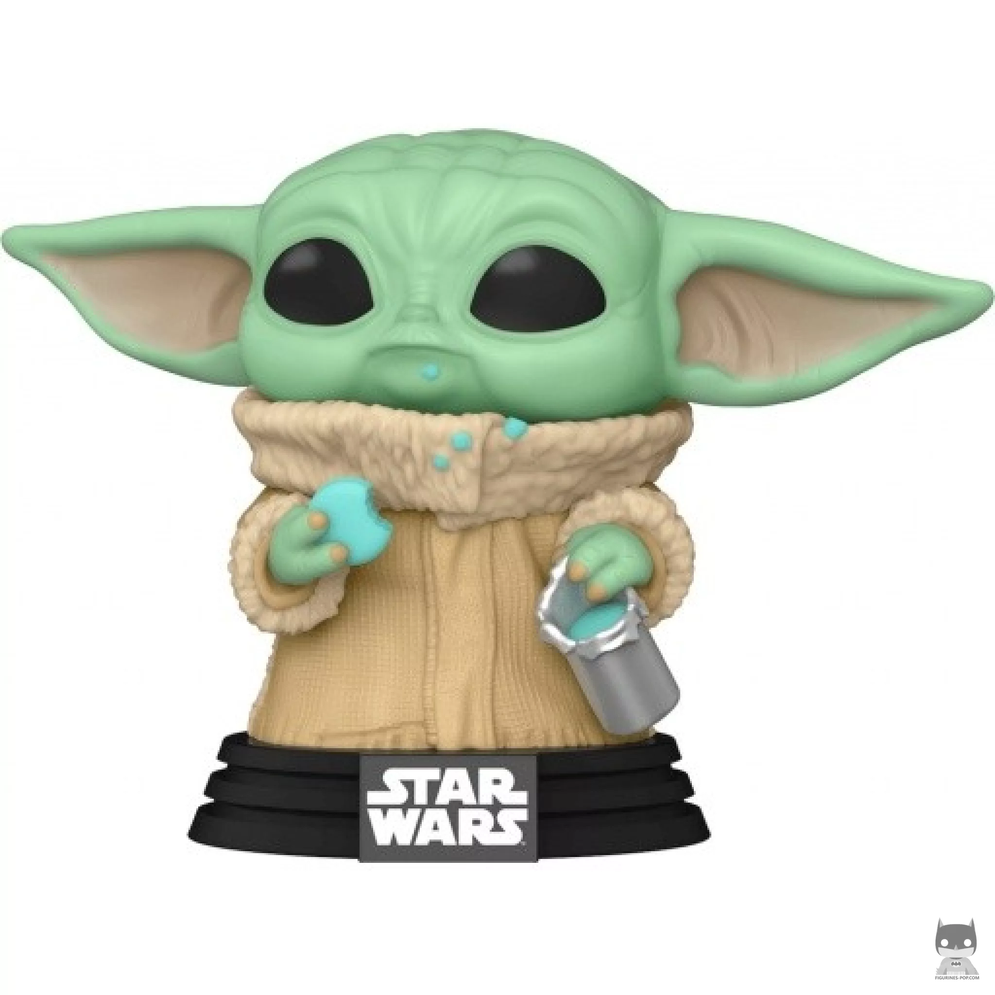 Figura Funko Pop! Grogu con galleta (Flocado) (The Mandalorian (Star Wars))