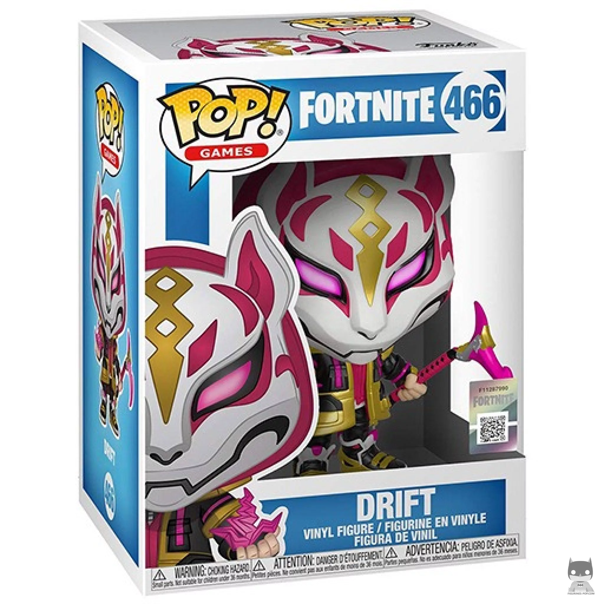 Figura Funko Pop! Drift (Armadura completa nivel 100) en su caja