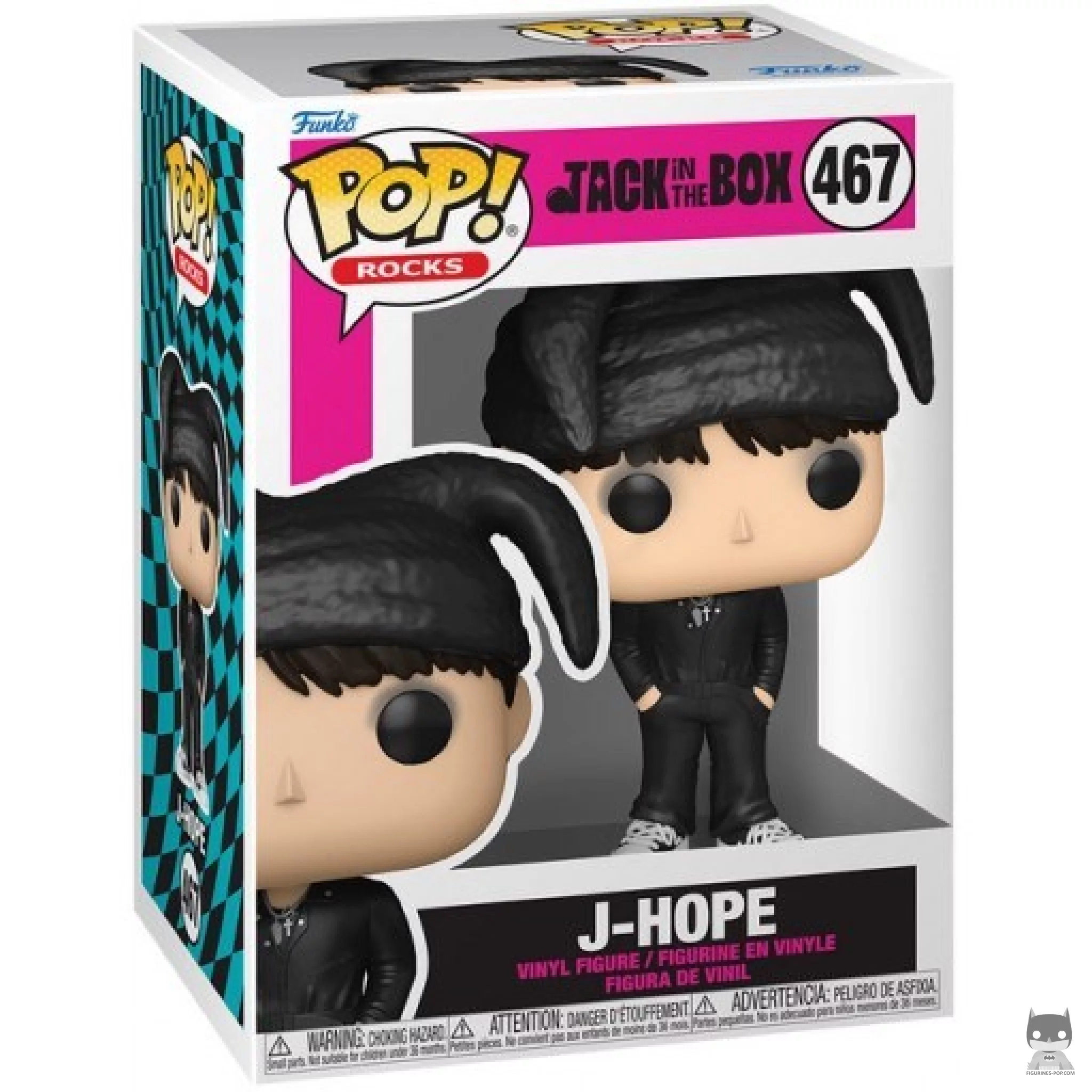 Figura Funko Pop! J-Hope (Jack In The Box) en su caja
