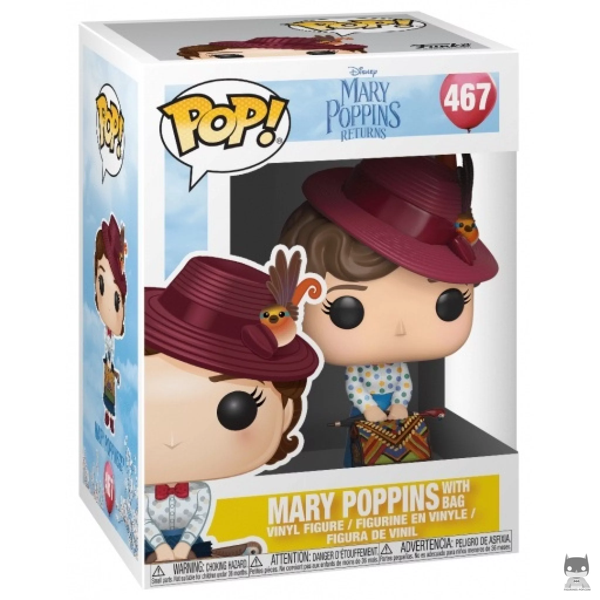 Figura Funko Pop! Mary Poppins con bolso en su caja