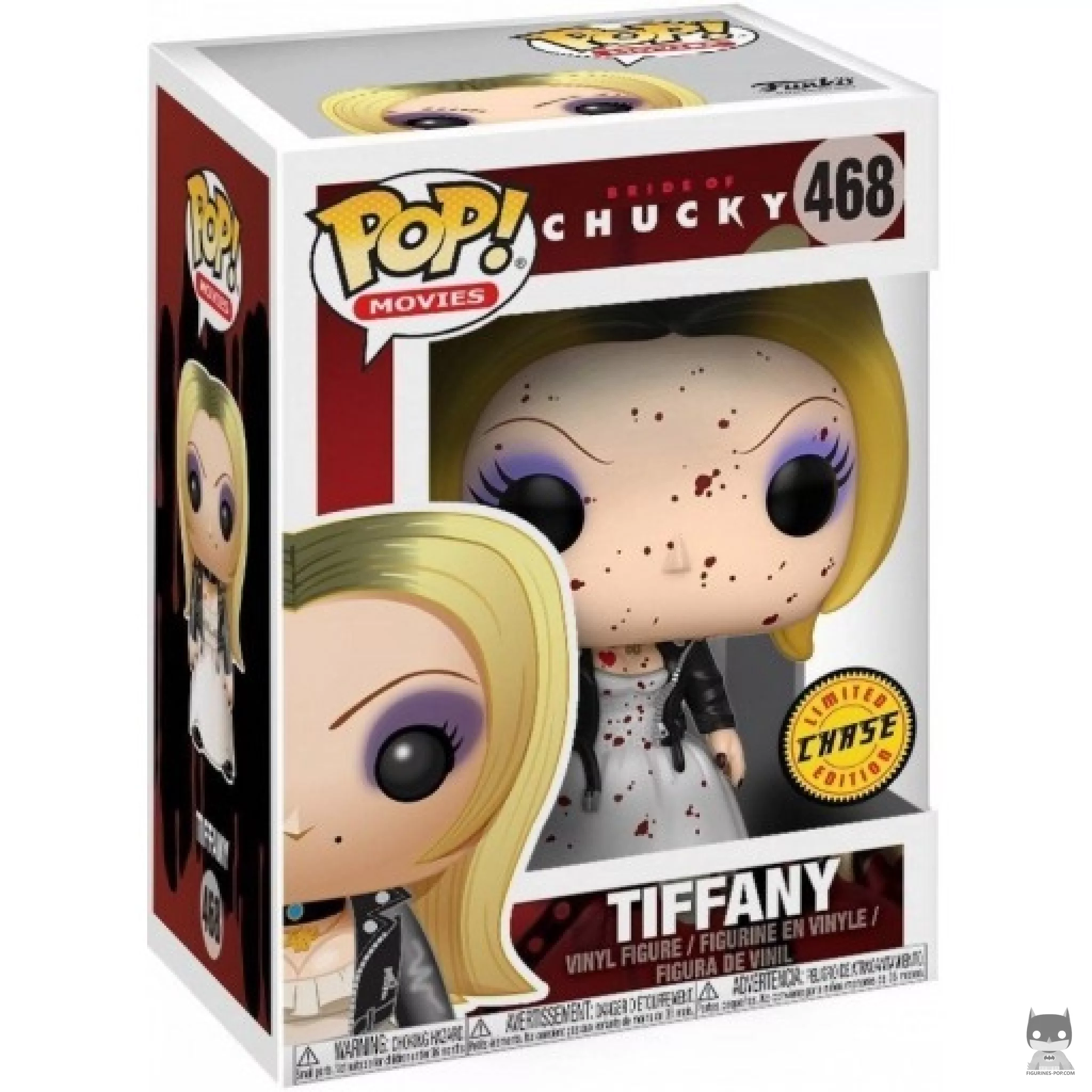 Figura Funko Pop! Tiffany Valentine-Ray (Ensangrentado & Chase) en su caja