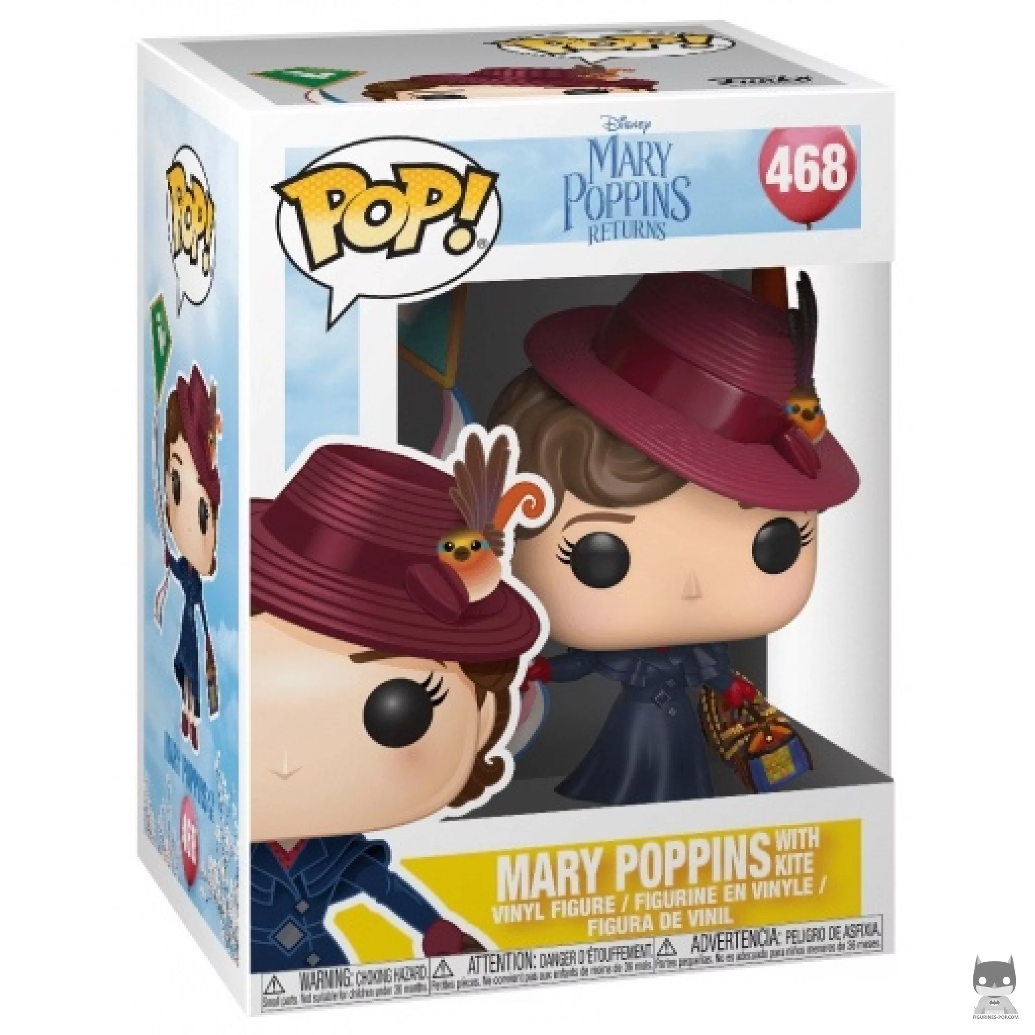 Figura Funko Pop! Mary Poppins con Kite en su caja