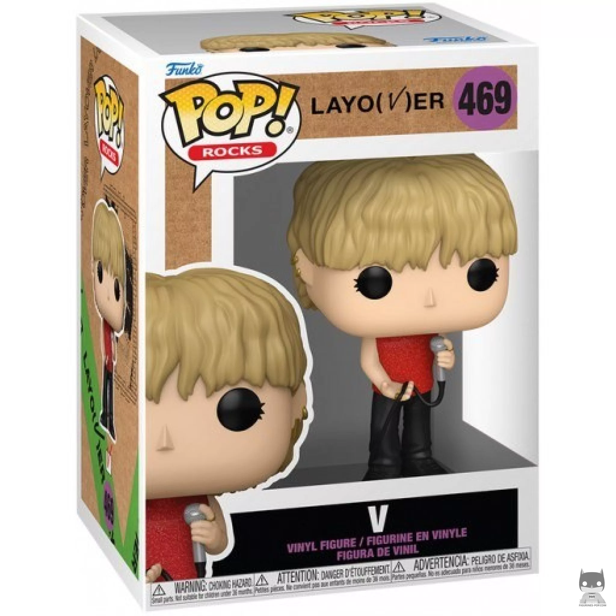 Figura Funko Pop! V (Layover) en su caja