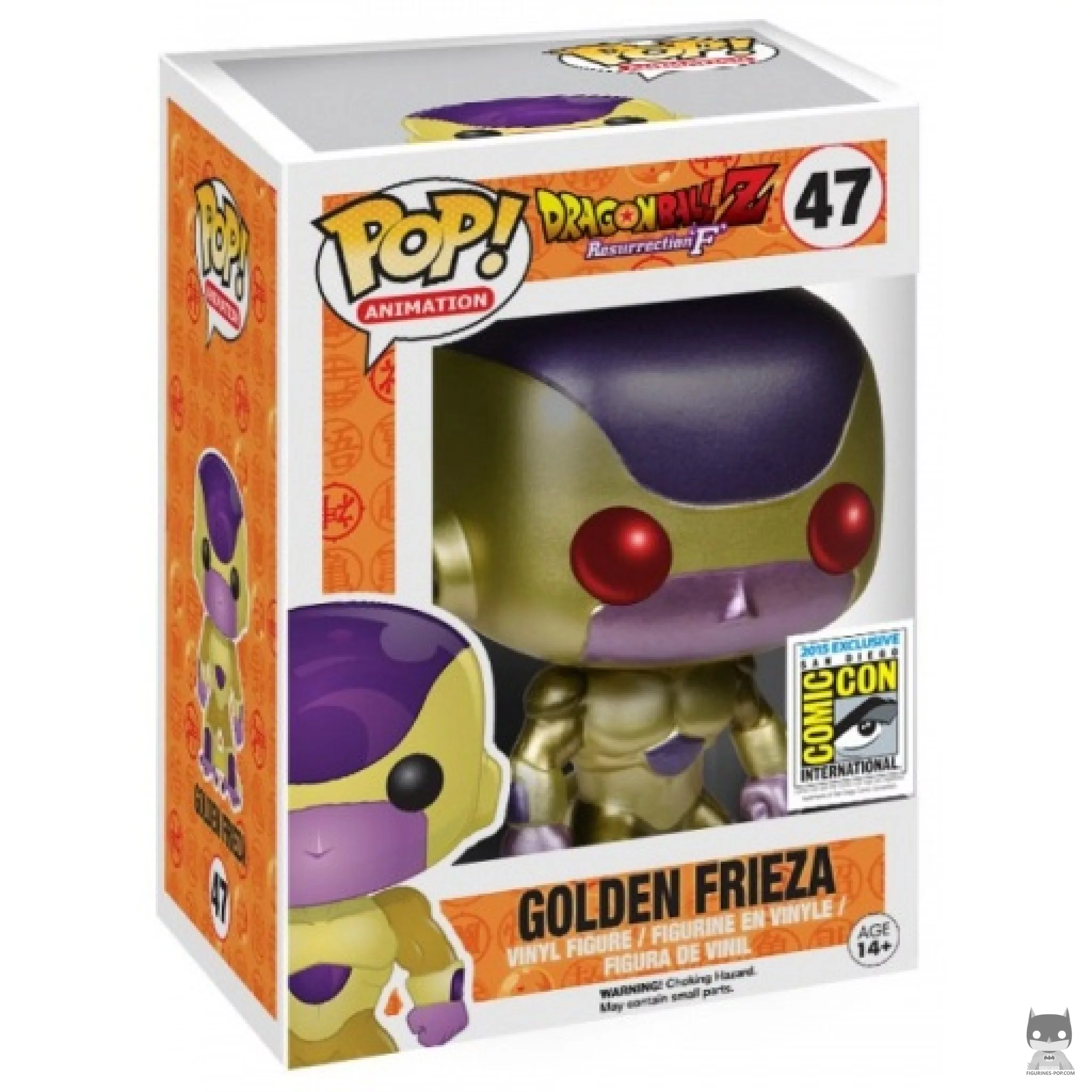 Figura Funko Pop! Golden Freezer (Metalizado) en su caja