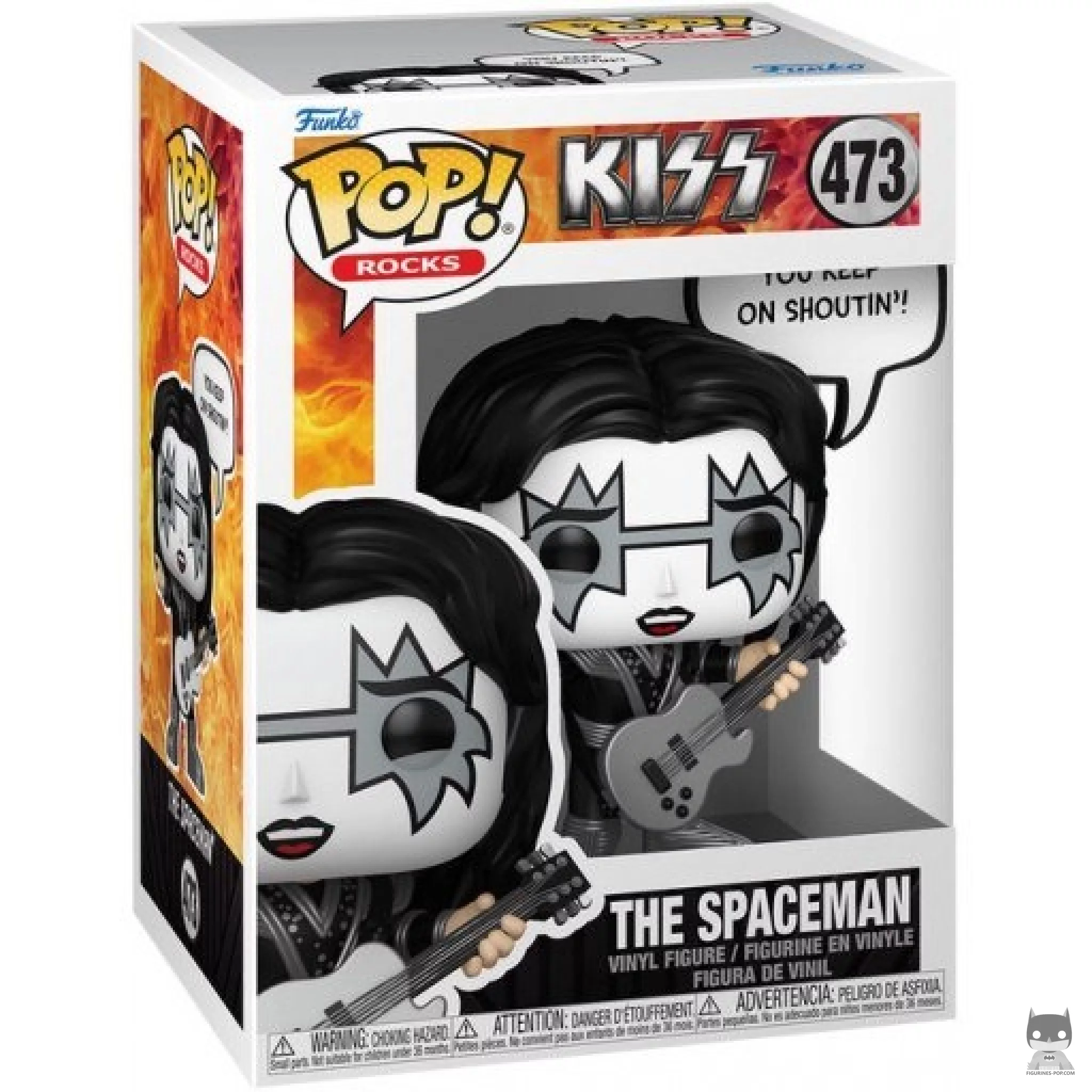Figura Funko Pop! The Spaceman (You Keep on Shoutin') en su caja