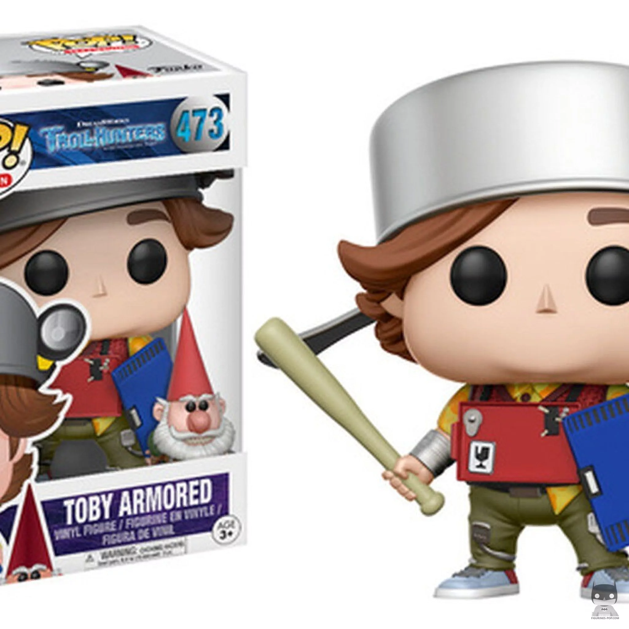 Figura Funko Pop! Toby con armadura en su caja