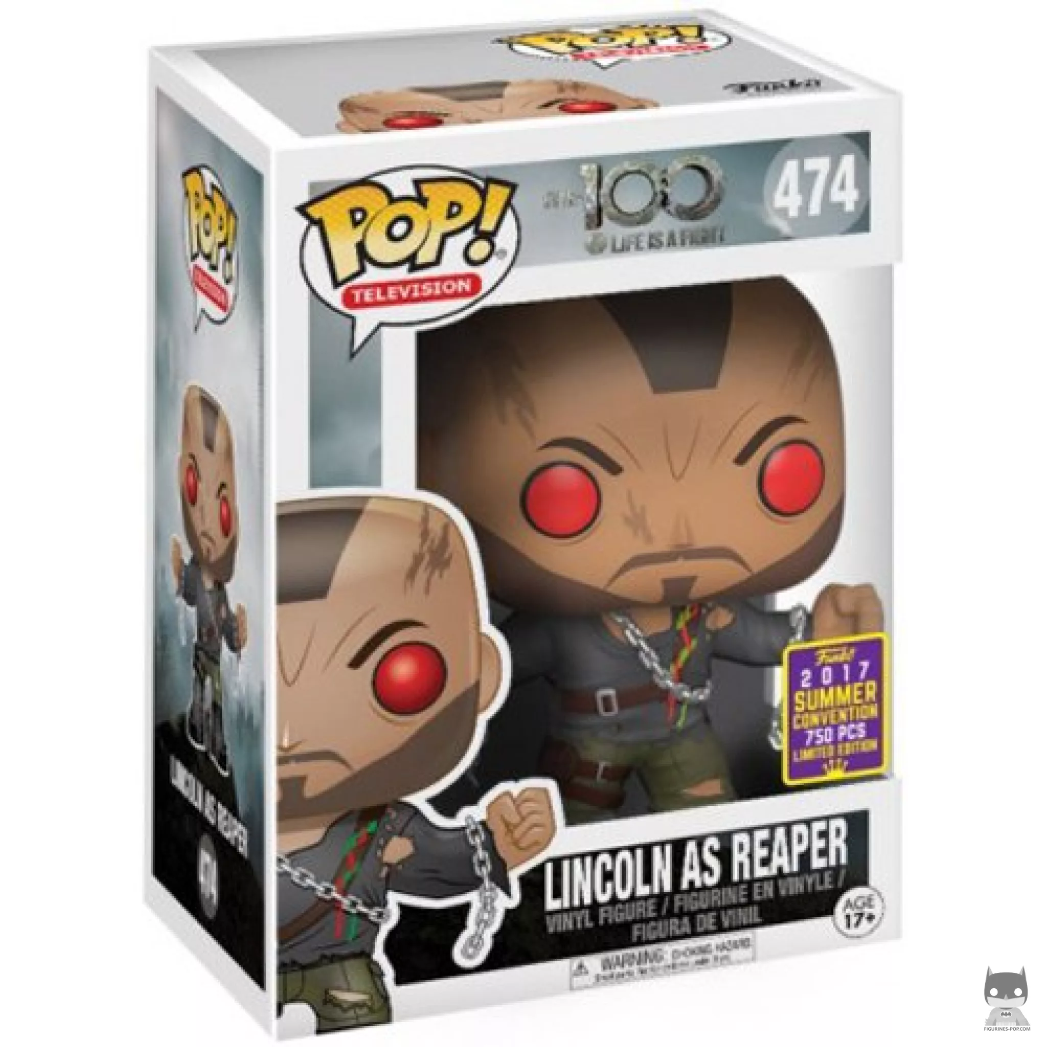 Figura Funko Pop! Lincoln (como Reaper) en su caja
