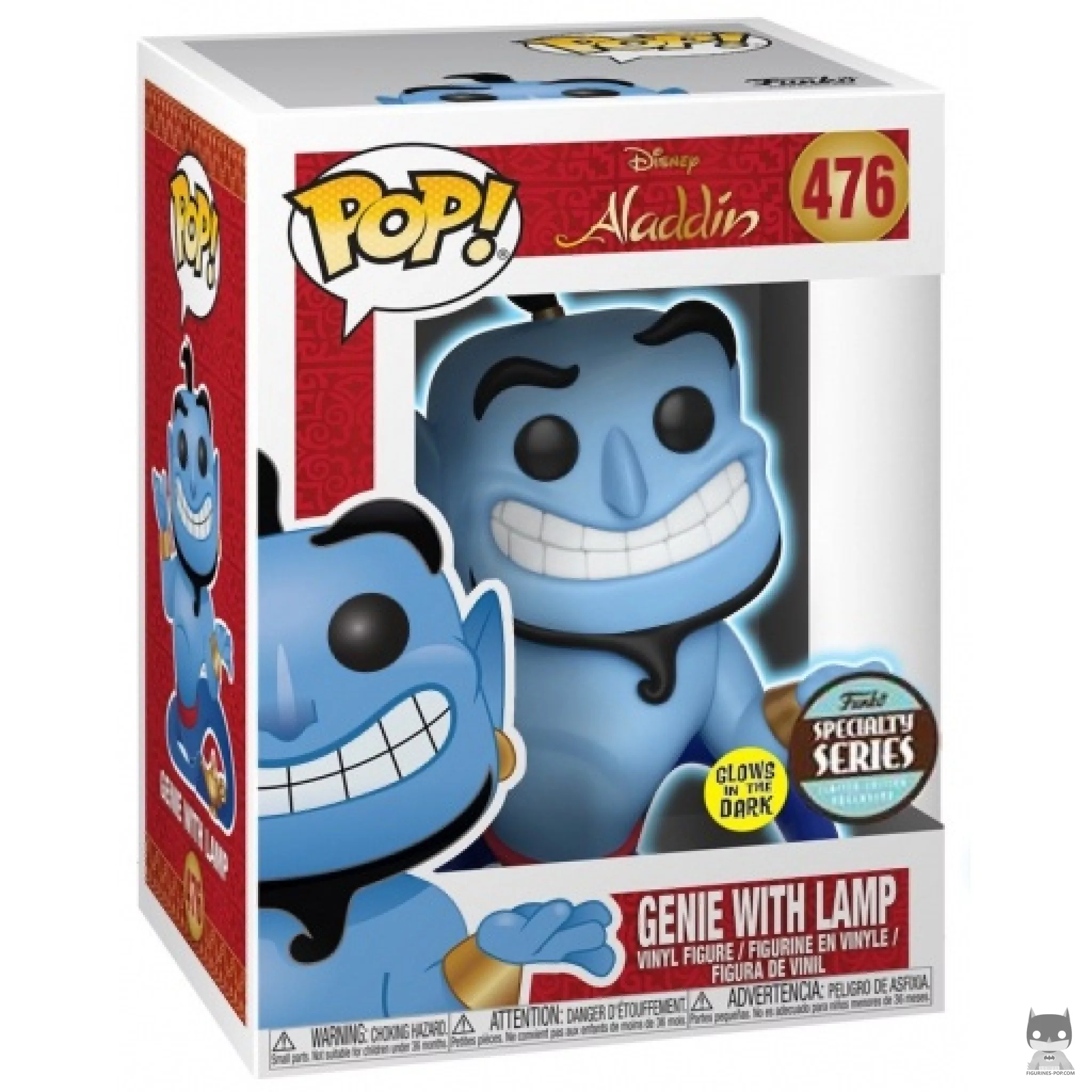 Figura Funko Pop! Genio con la lámpara en su caja