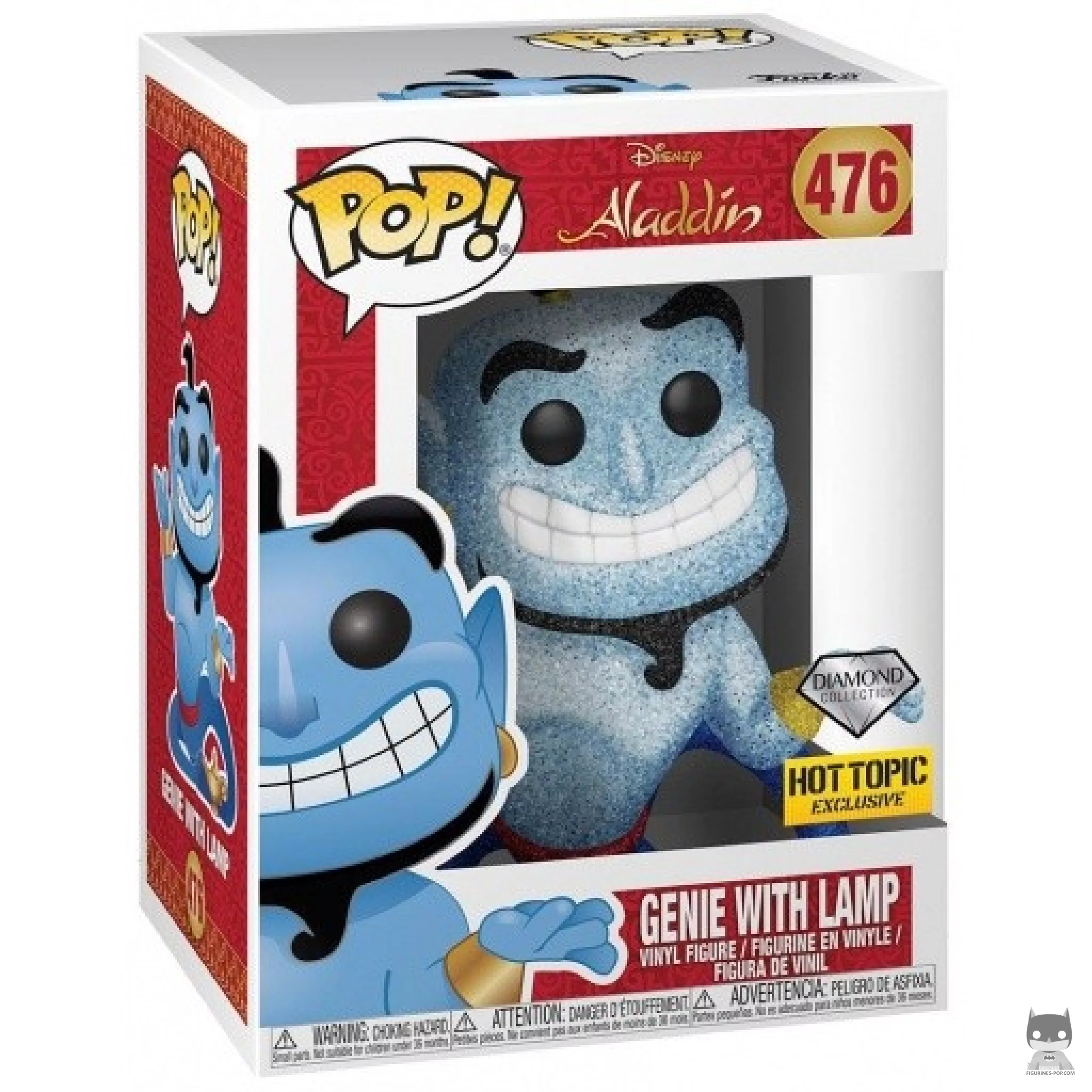 Figura Funko Pop! Genio con la lámpara (Purpurina de diamante) en su caja
