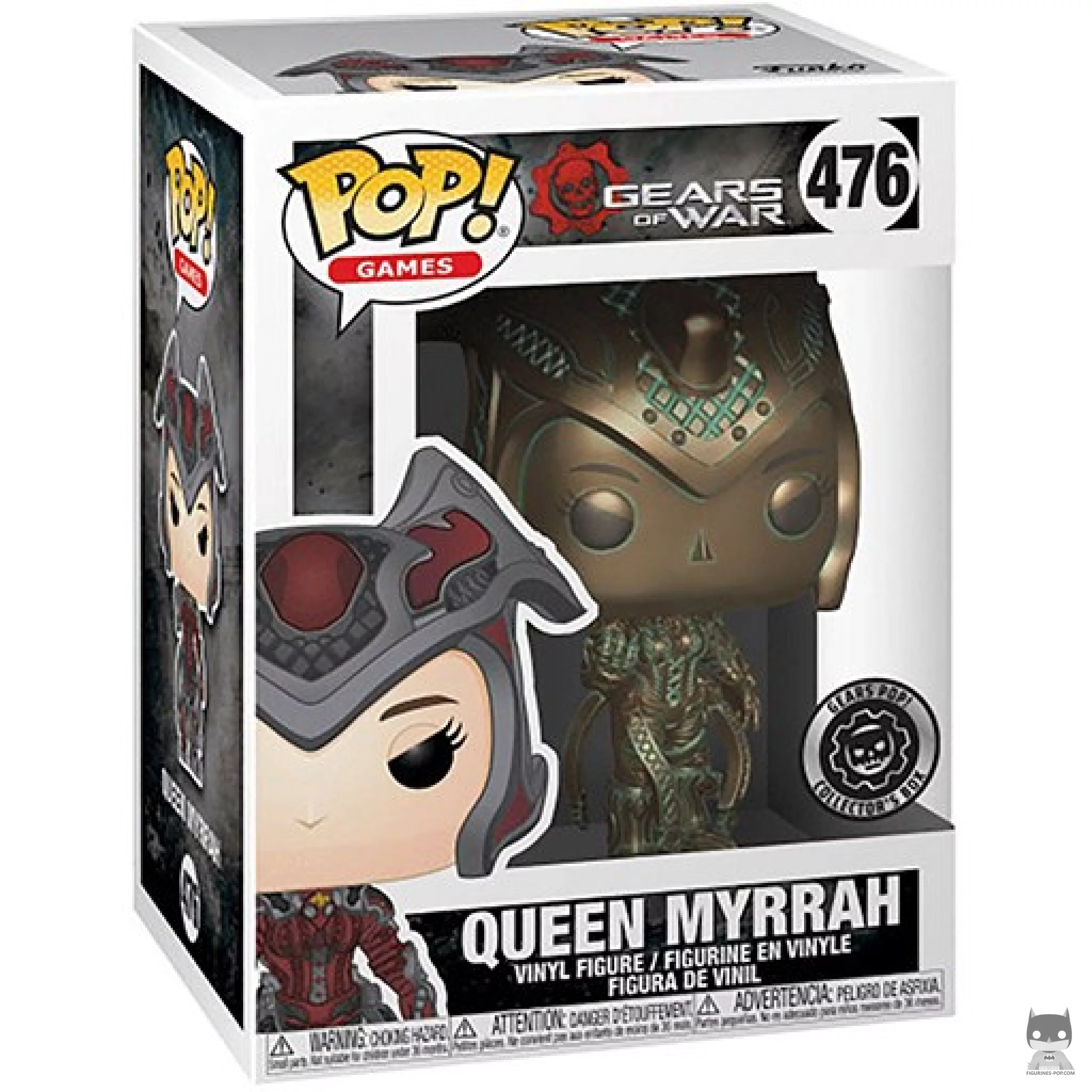 Figura Funko Pop! Queen Myrrah (Pátina) en su caja