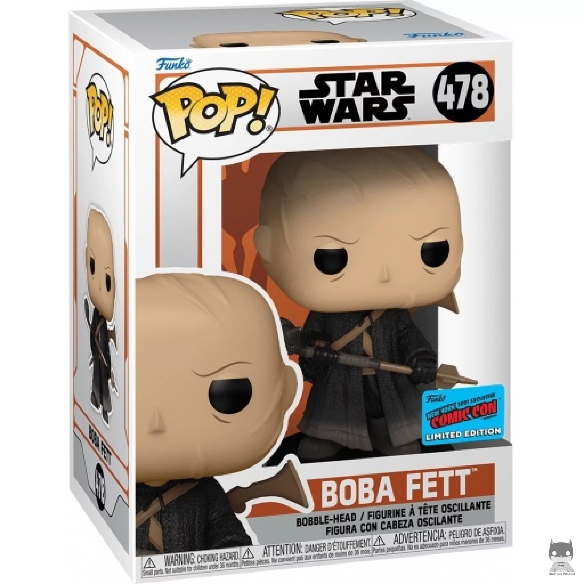 Figura Funko Pop! Boba Fett en Tatooine en su caja