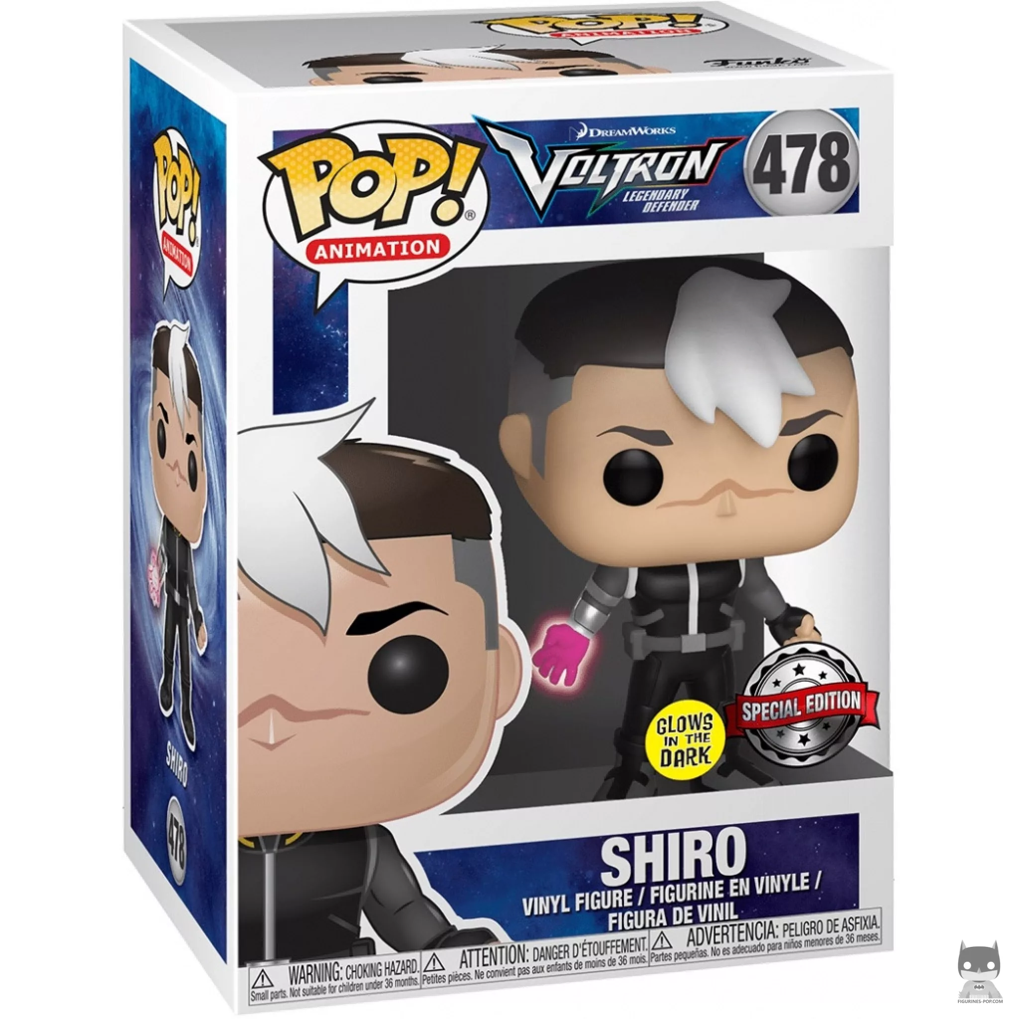 Figura Funko Pop! Shiro con ropa normal en su caja