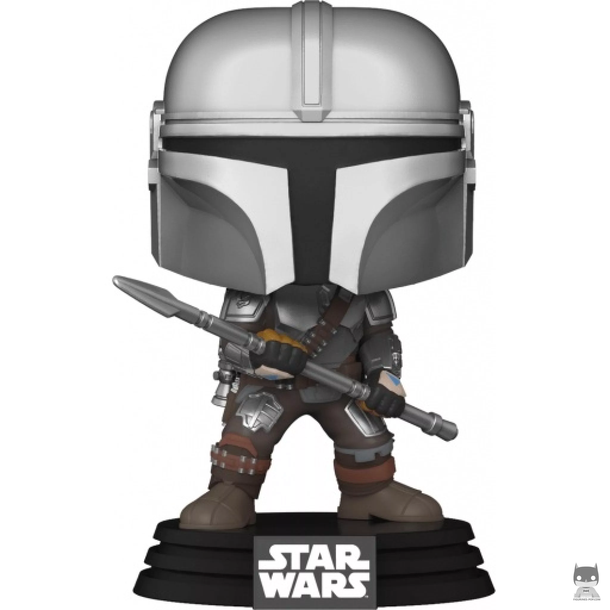 Figura Funko Pop! Mandaloriano con bastón de beskar (The Mandalorian (Star Wars))