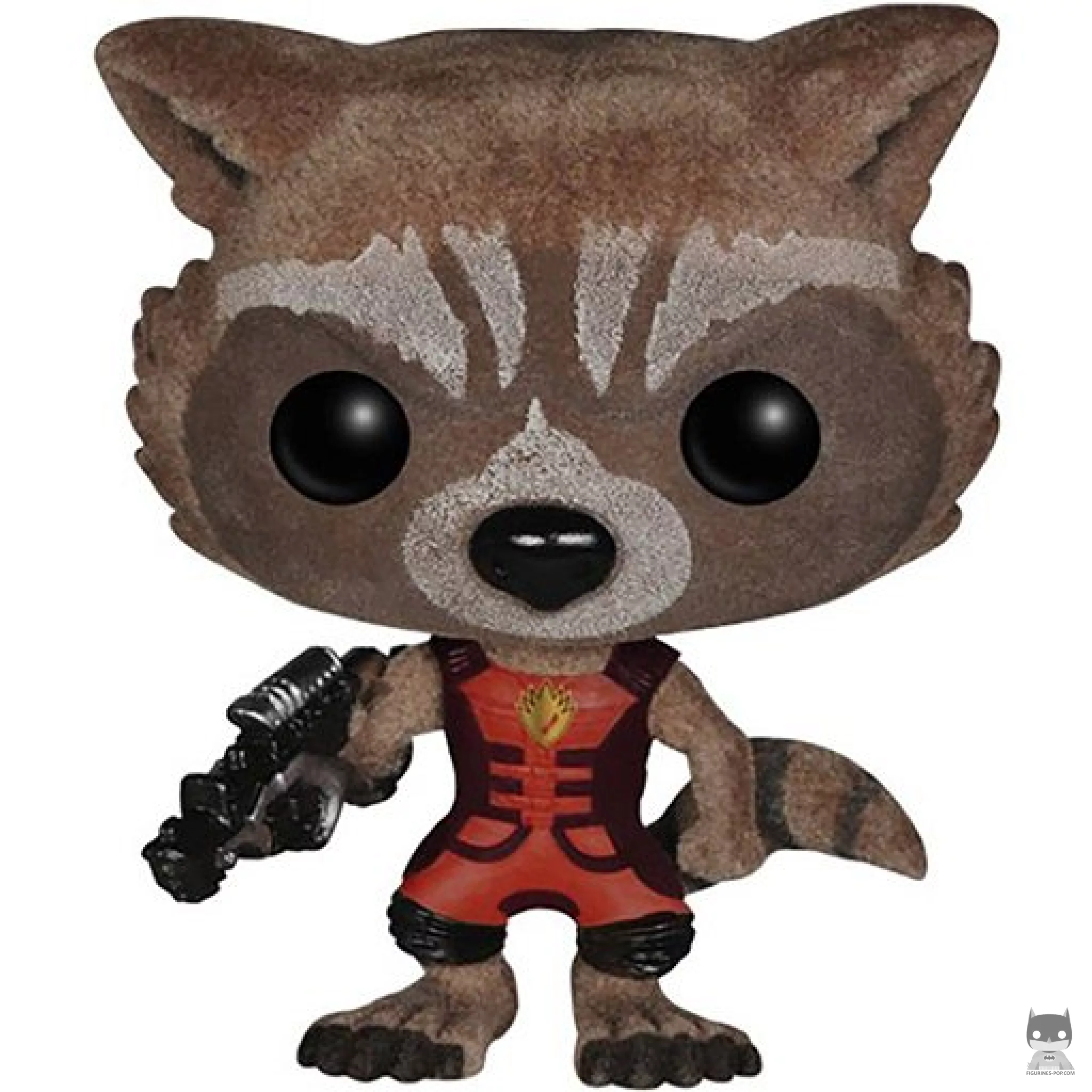 Figura Funko Pop! Rocket Raccoon (Traje de Devastador) (Flocado) (Guardianes de la Galaxia)