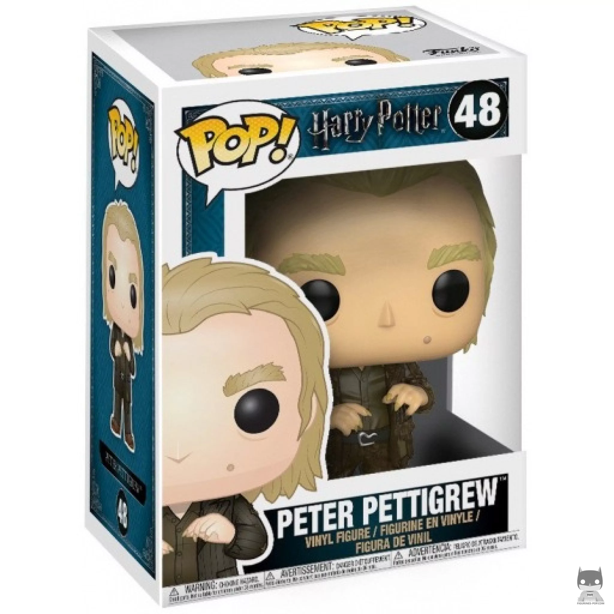 Figura Funko Pop! Peter Pettigrew en su caja