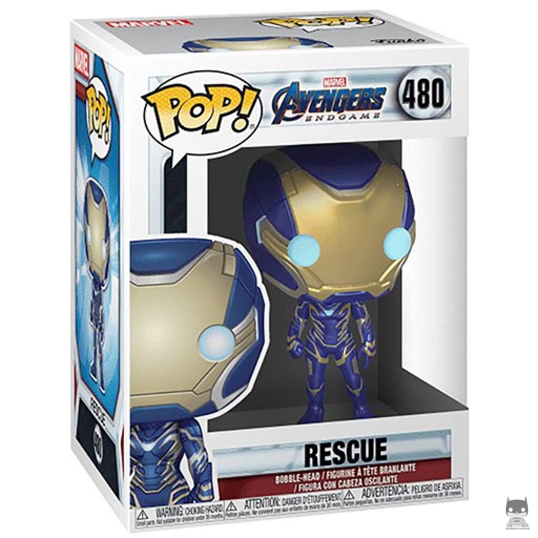 Figura Funko Pop! Rescue en su caja