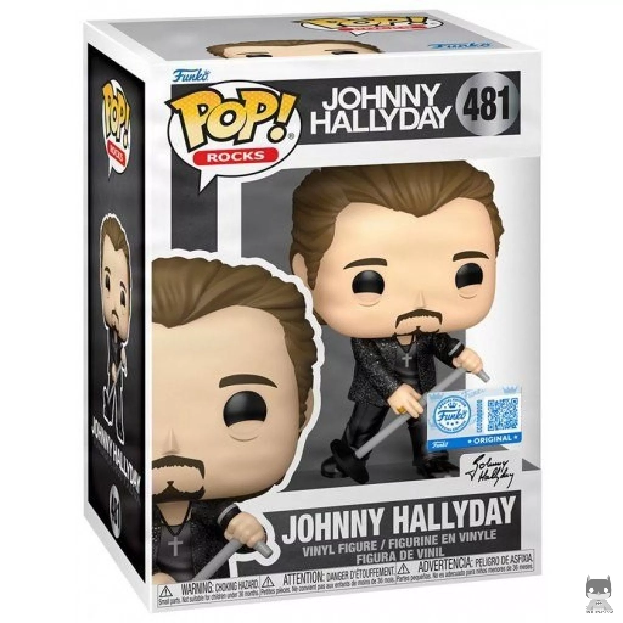 Figura Funko Pop! Johnny Hallyday en su caja